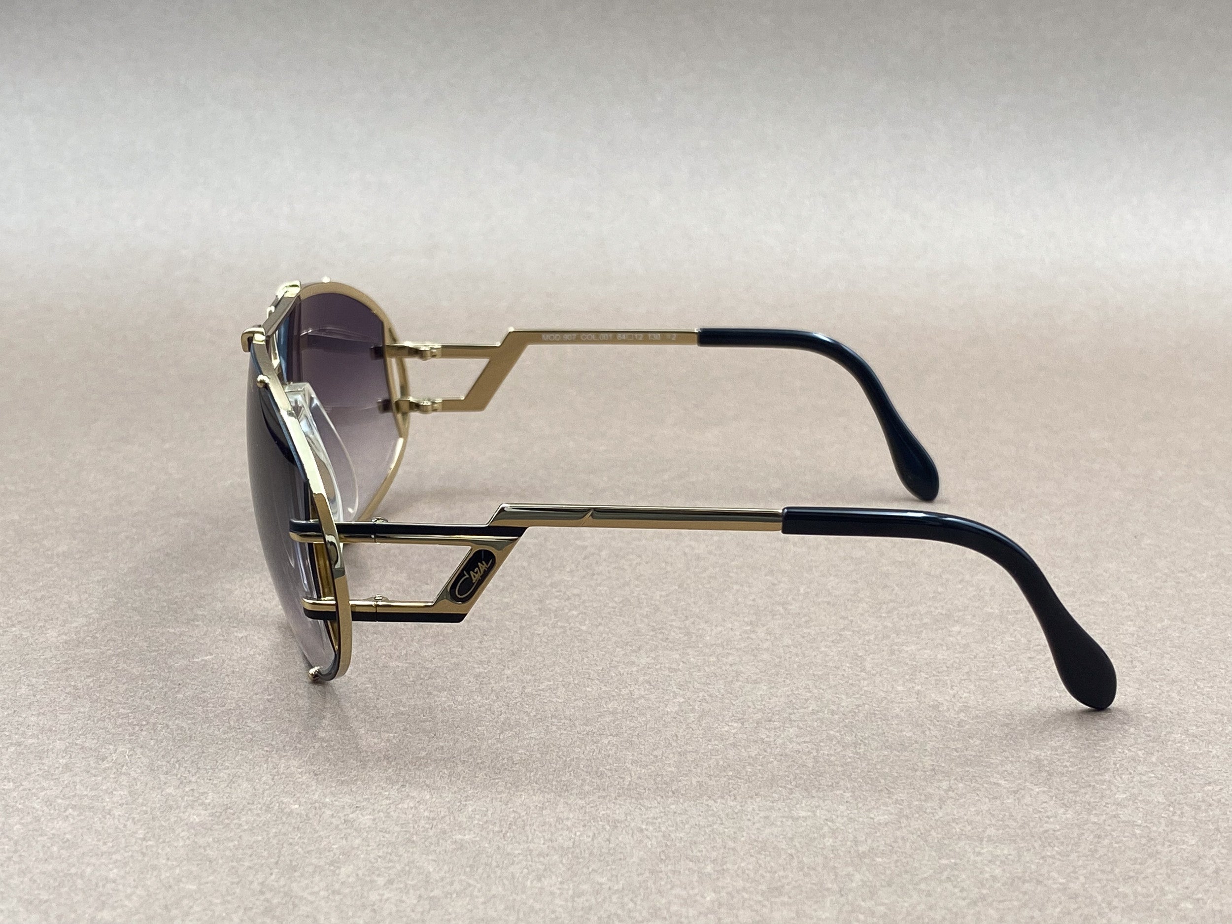 Cazal 907 sunglasses - black and gold