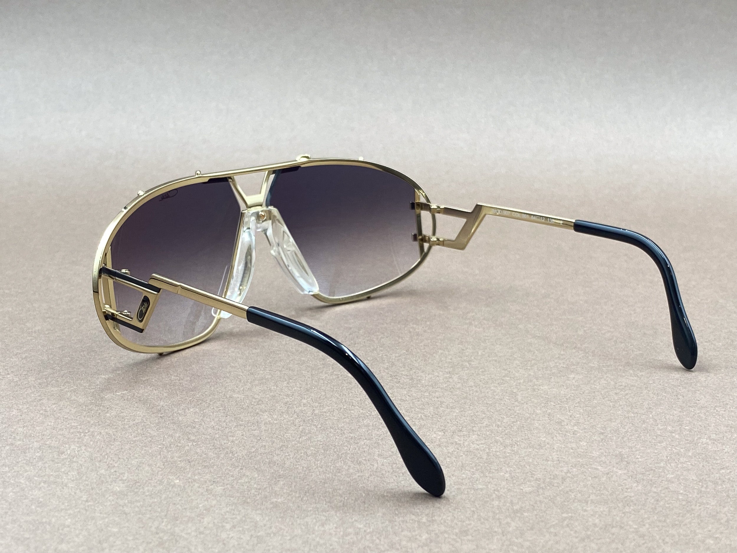 Cazal 907 sunglasses - black and gold