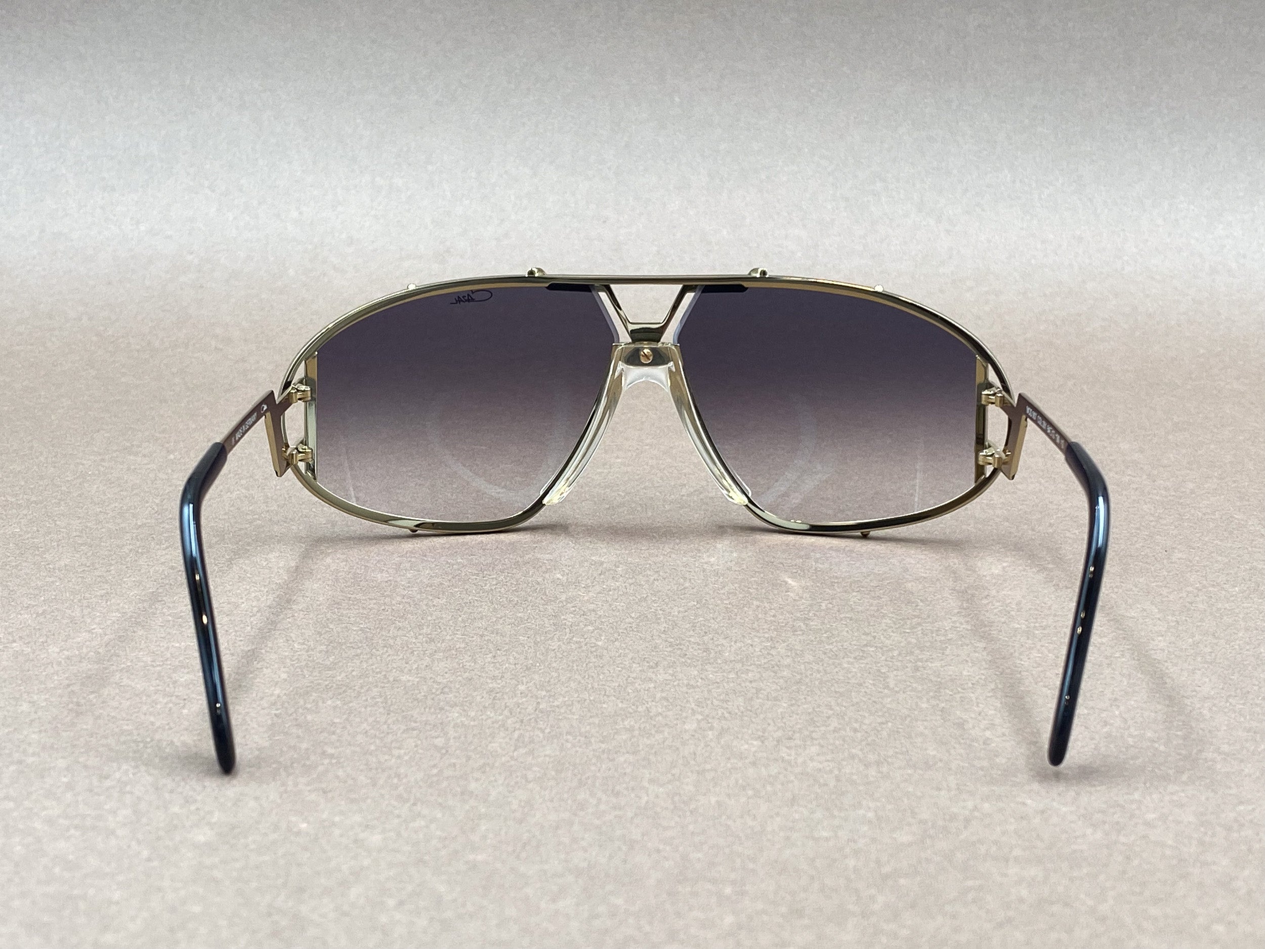 Cazal 907 sunglasses - black and gold