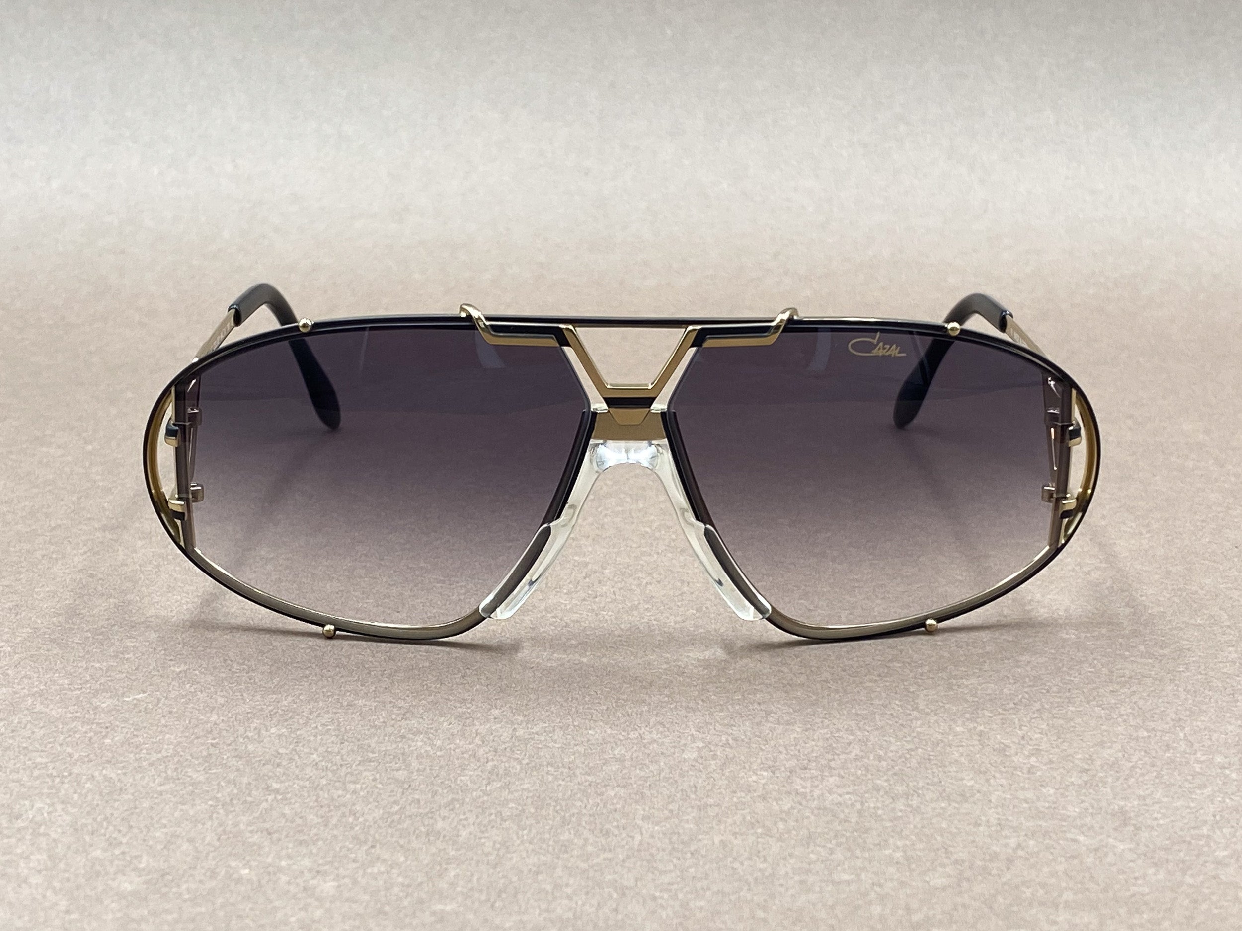 Cazal 907 sunglasses - black and gold