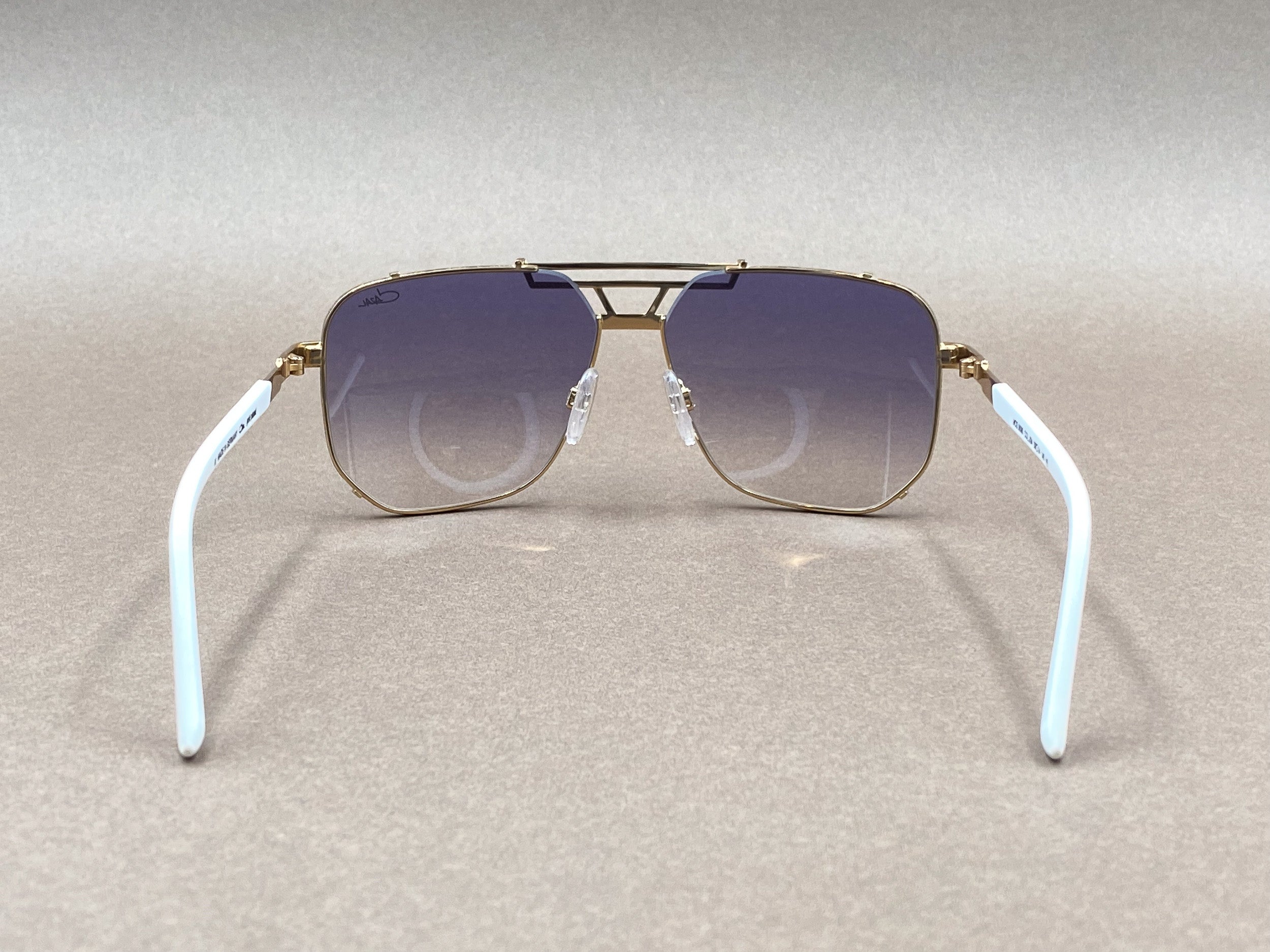 Cazal 9090 gold plated sunglasses - gold and white
