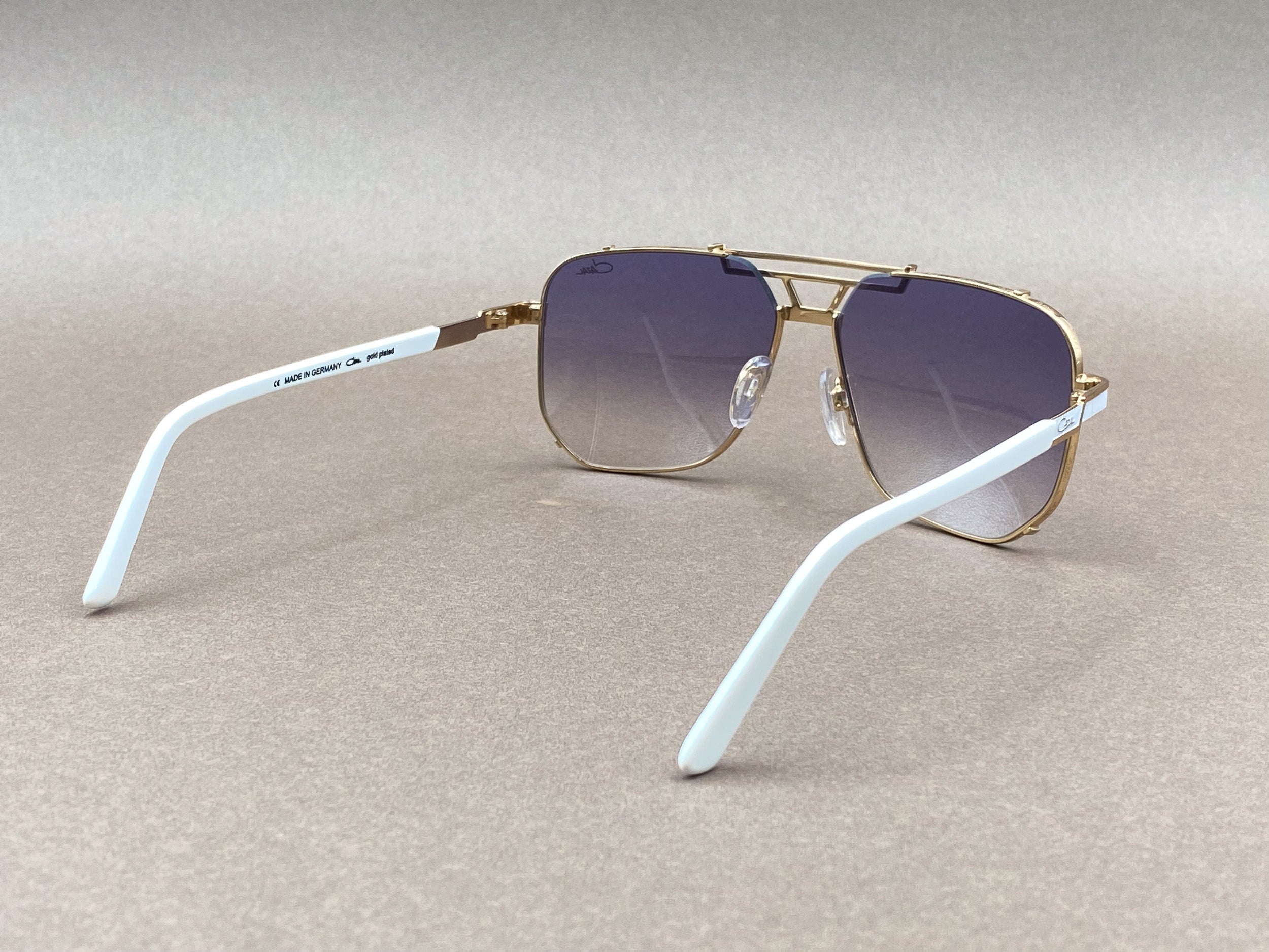 Cazal 9090 gold plated sunglasses - gold and white