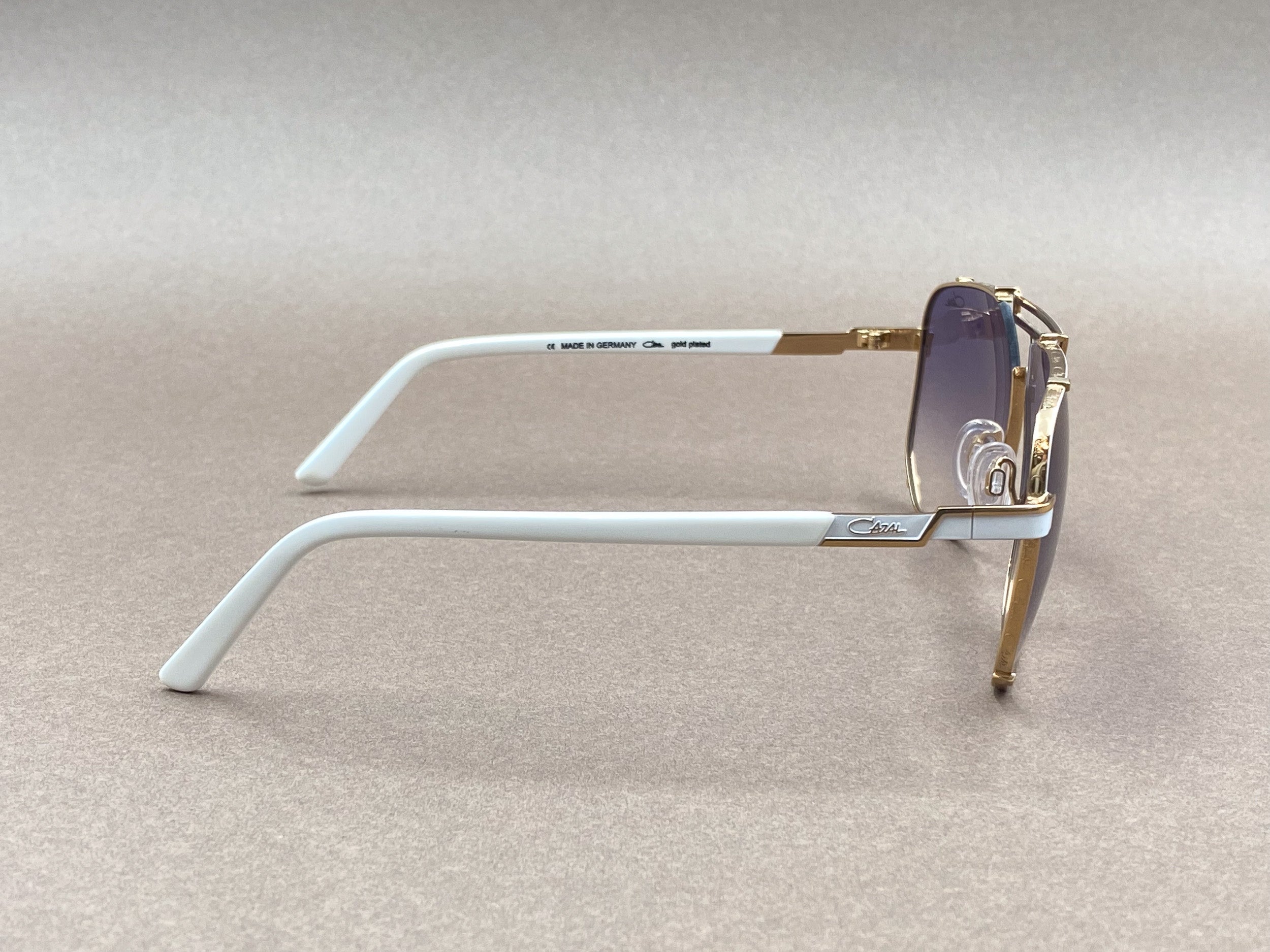 Cazal 9090 gold plated sunglasses - gold and white