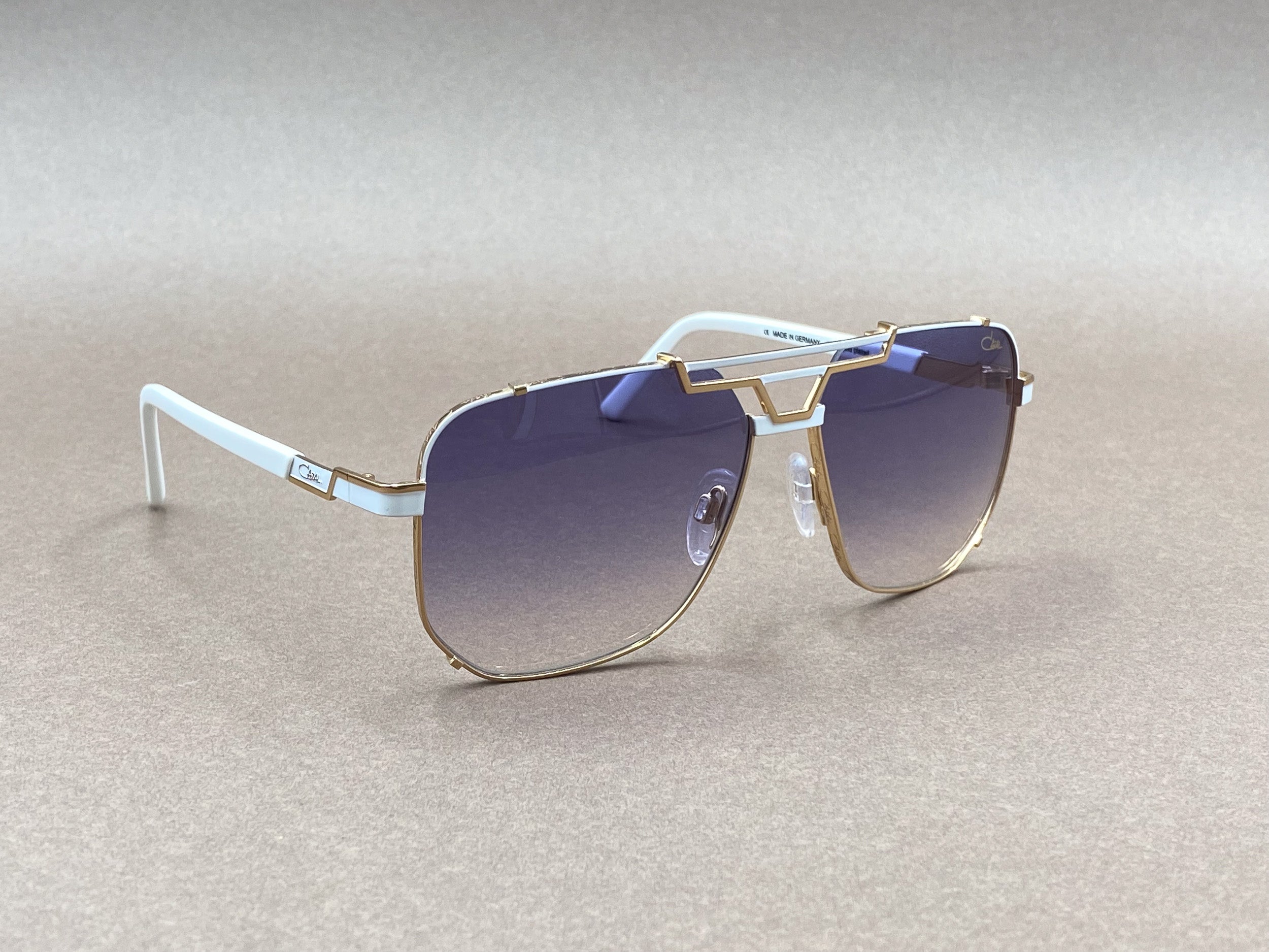 Cazal 9090 gold plated sunglasses - gold and white