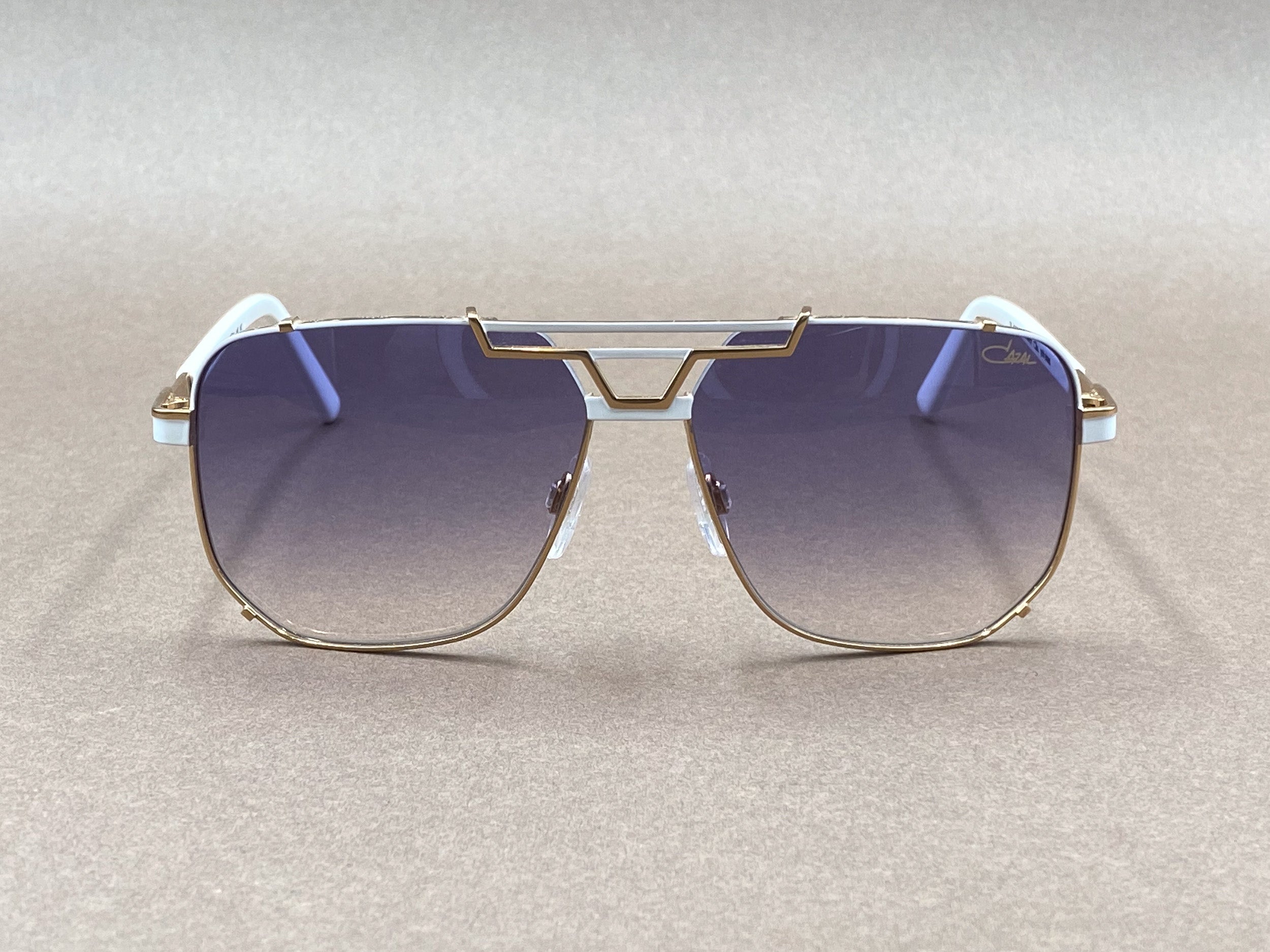 Cazal 9090 gold plated sunglasses - gold and white