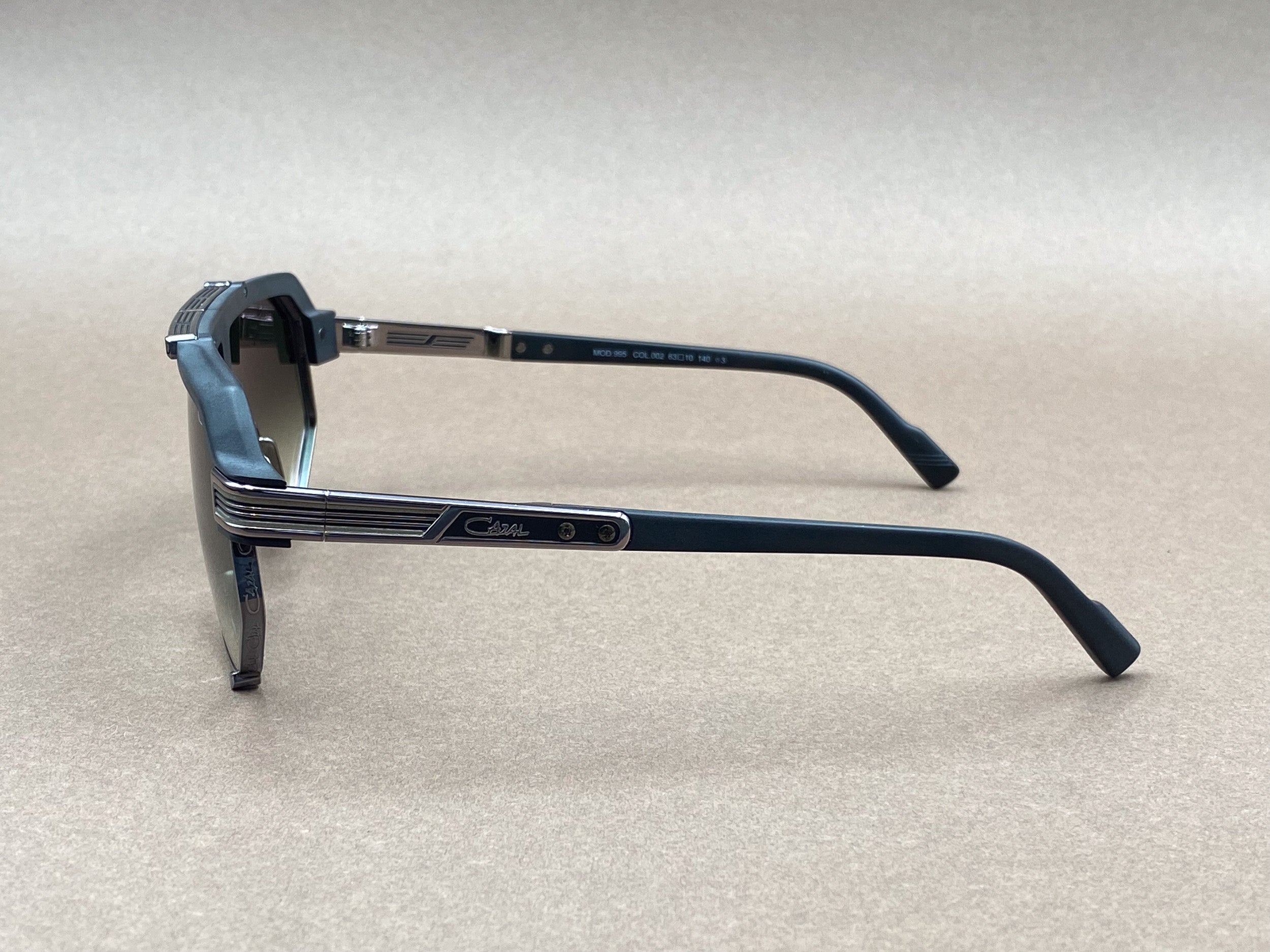 Cazal 995 sunglasses - matte black and gunmetal