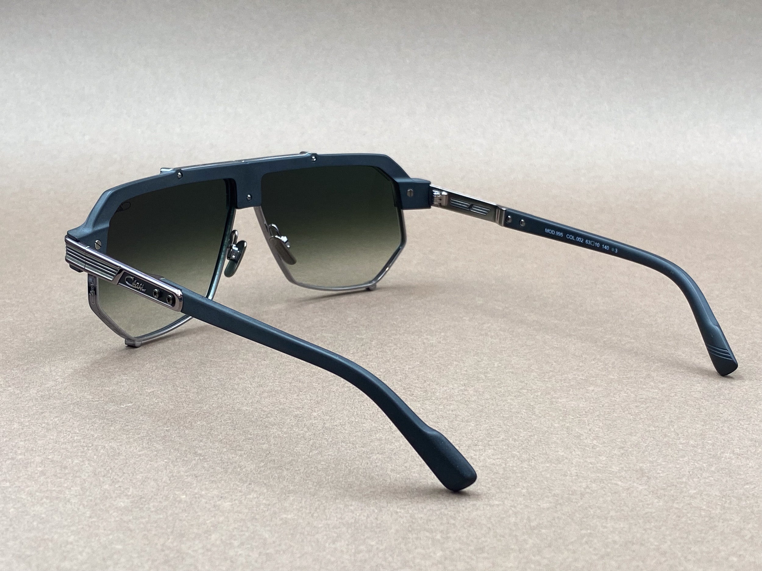 Cazal 995 sunglasses - matte black and gunmetal