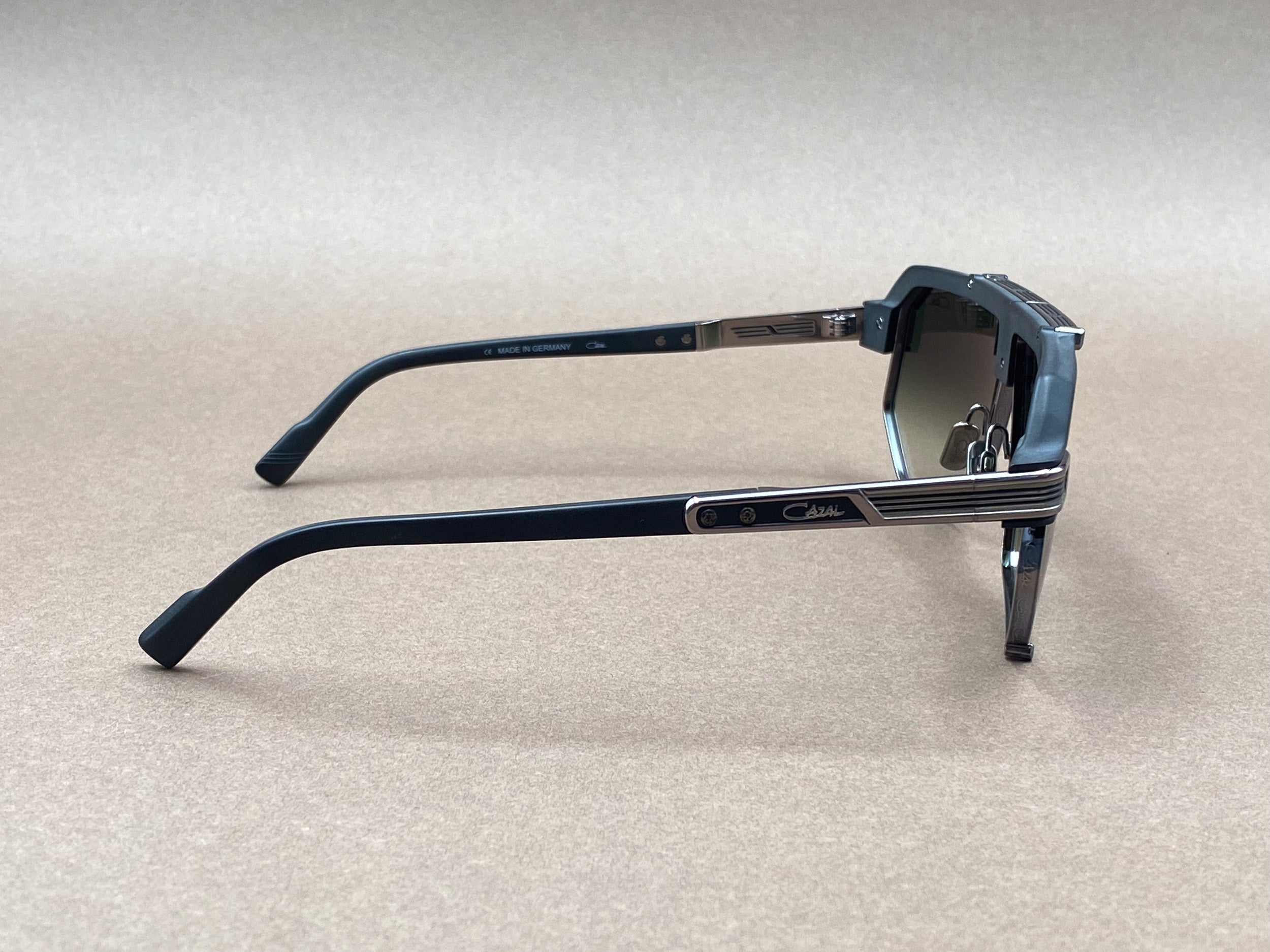 Cazal 995 sunglasses - matte black and gunmetal