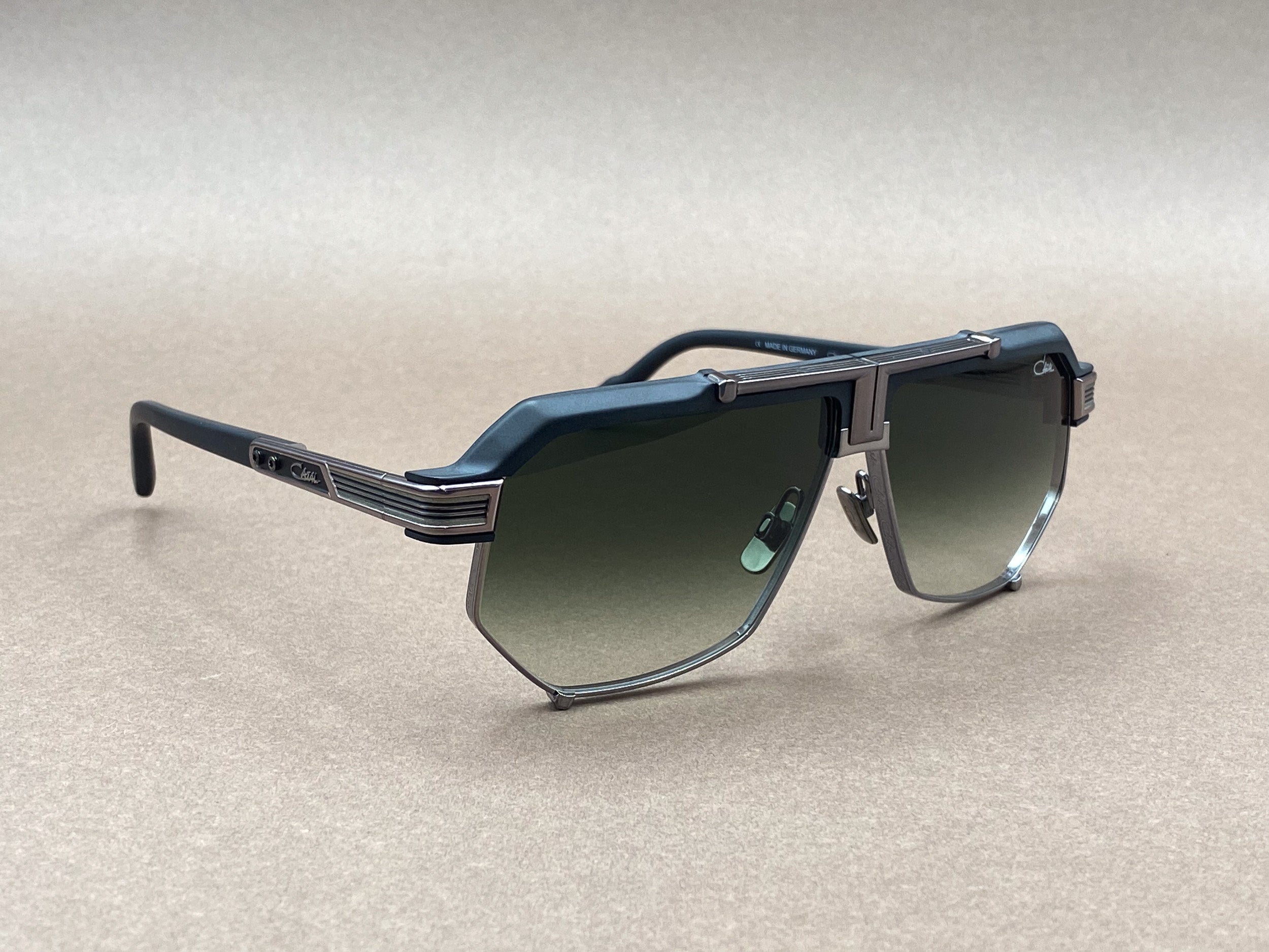 Cazal 995 sunglasses - matte black and gunmetal