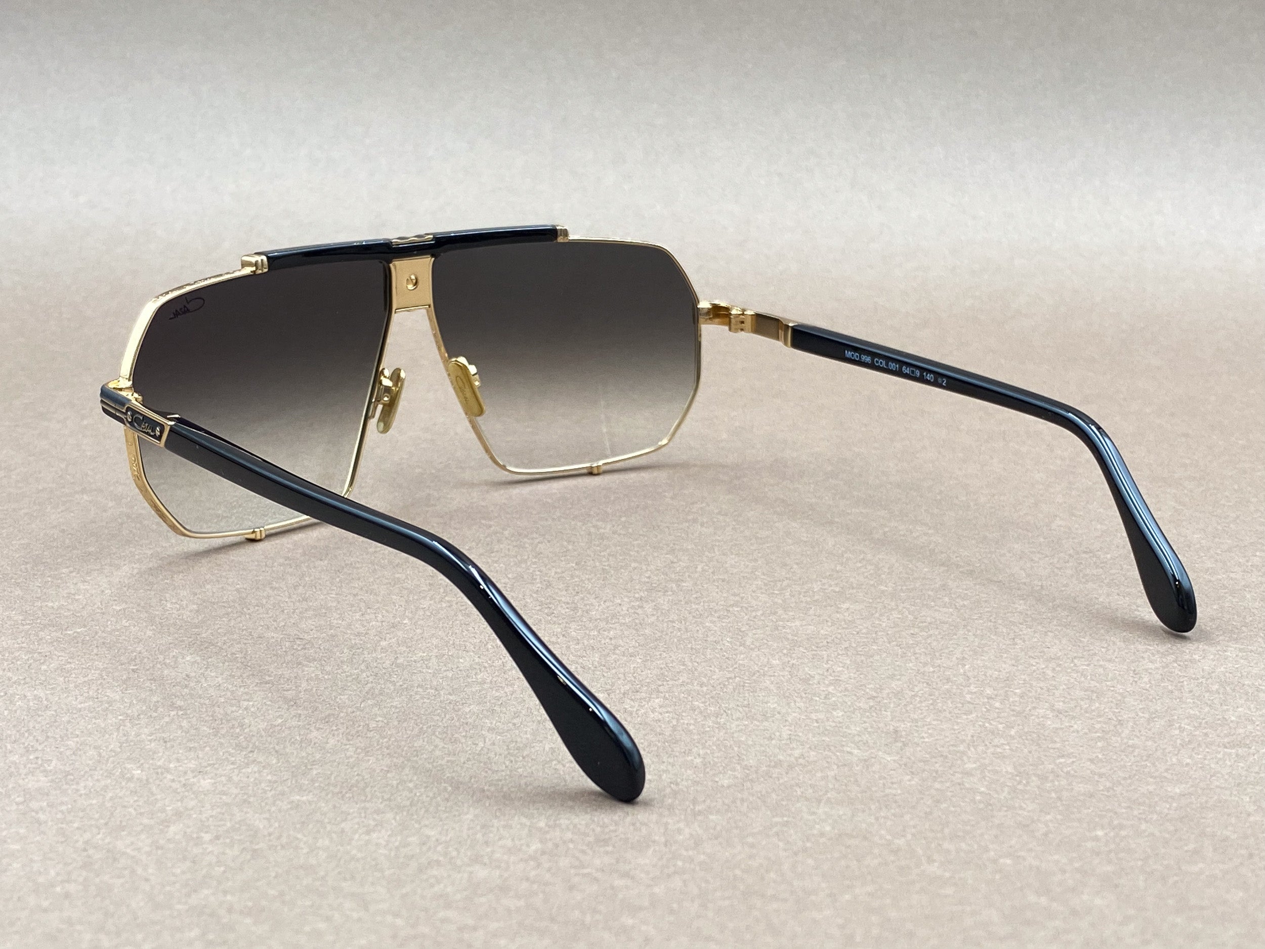 Cazal 996 sunglasses - black and gold