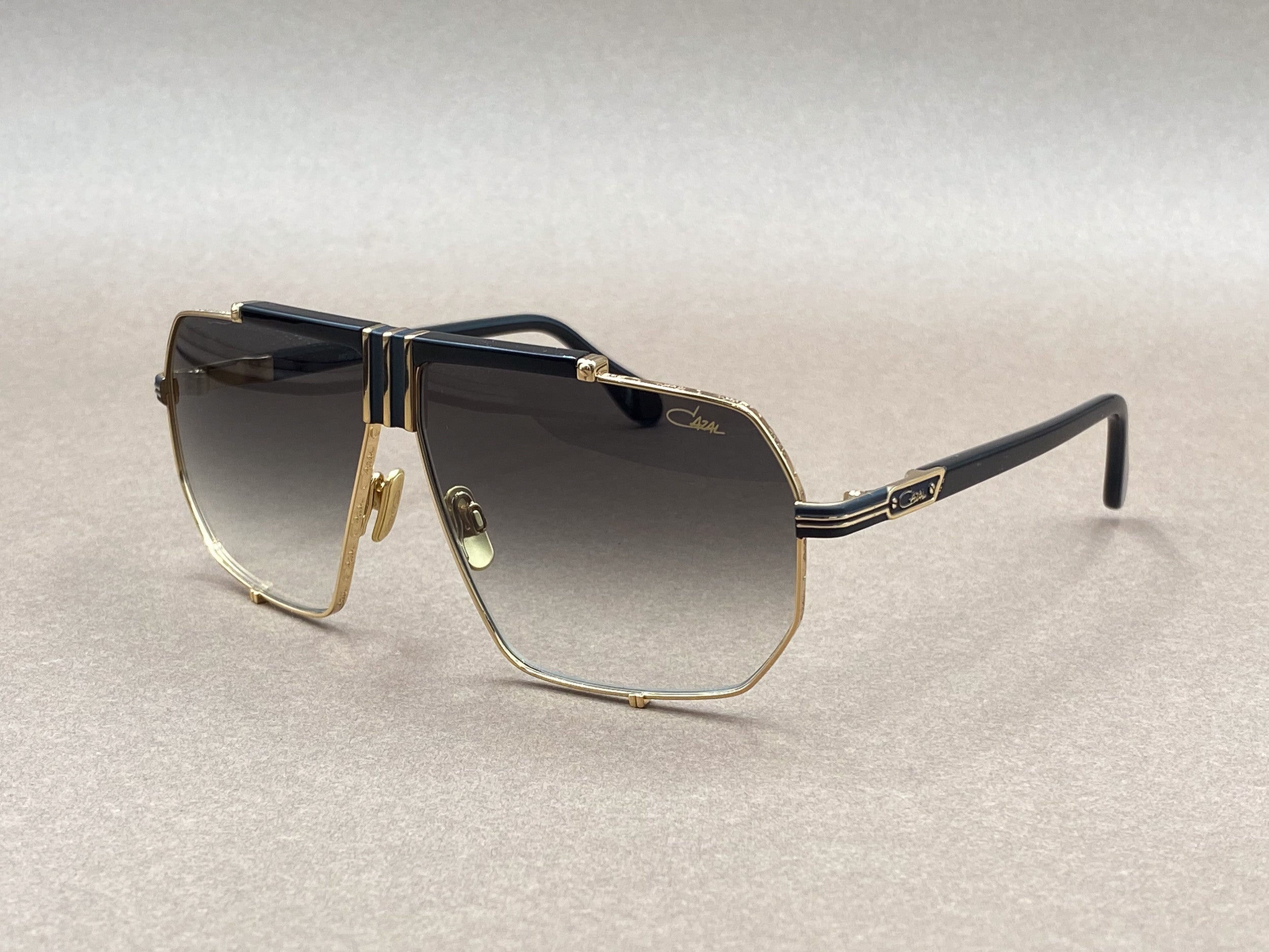 Cazal 996 sunglasses - black and gold