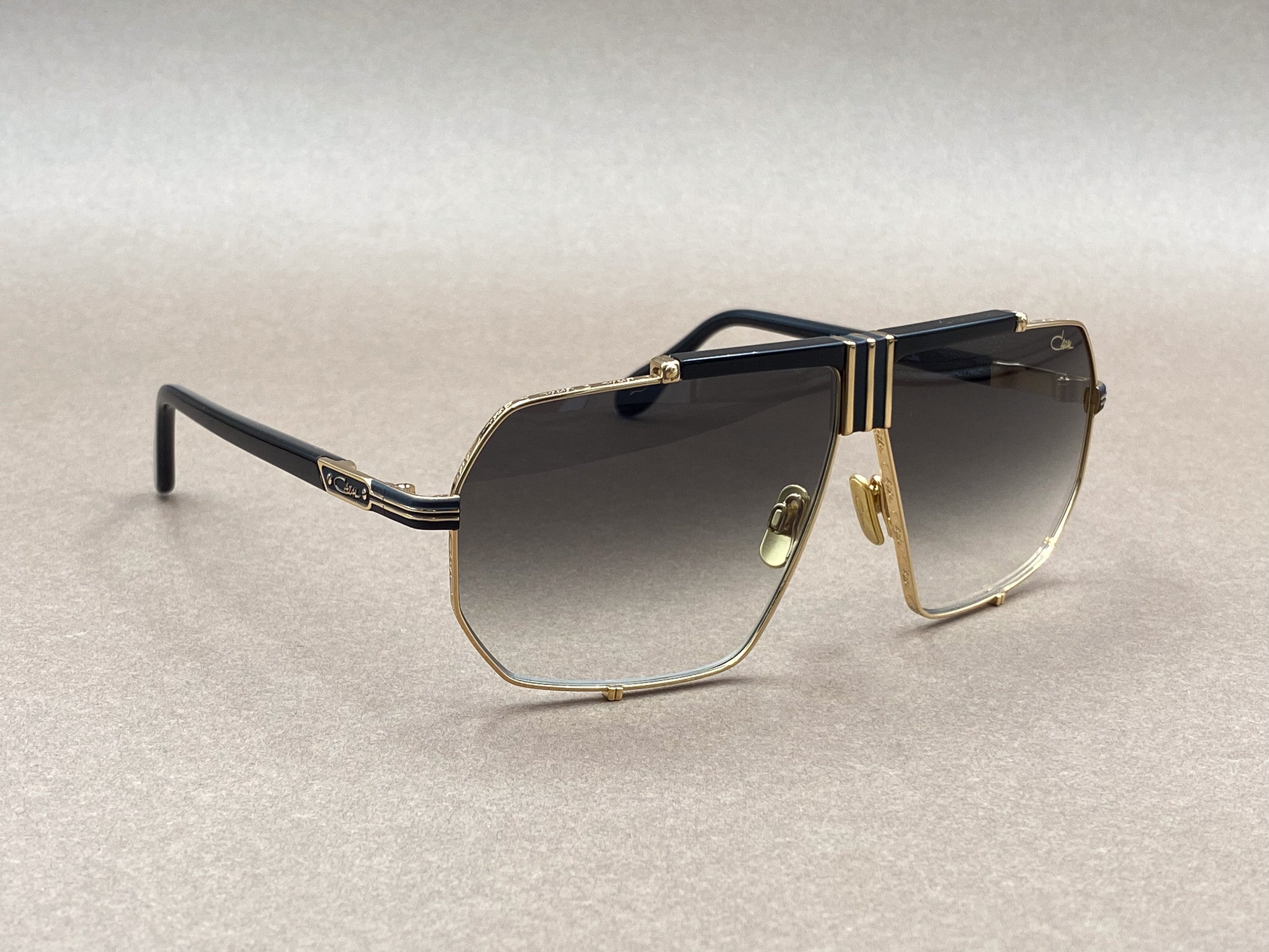 Cazal 996 sunglasses - black and gold