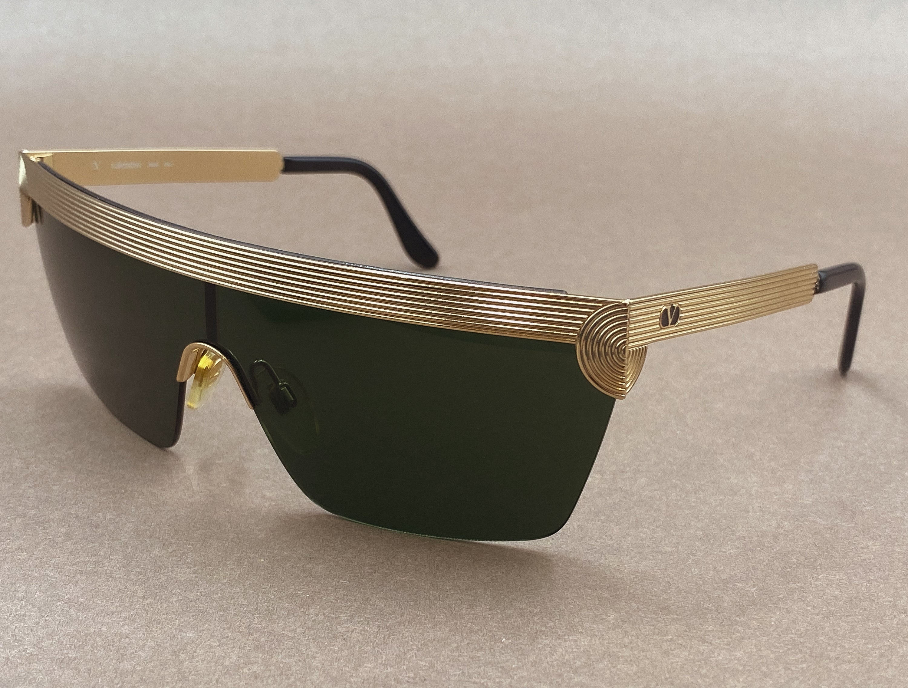 Valentino V614 80s vintage shield sunglasses