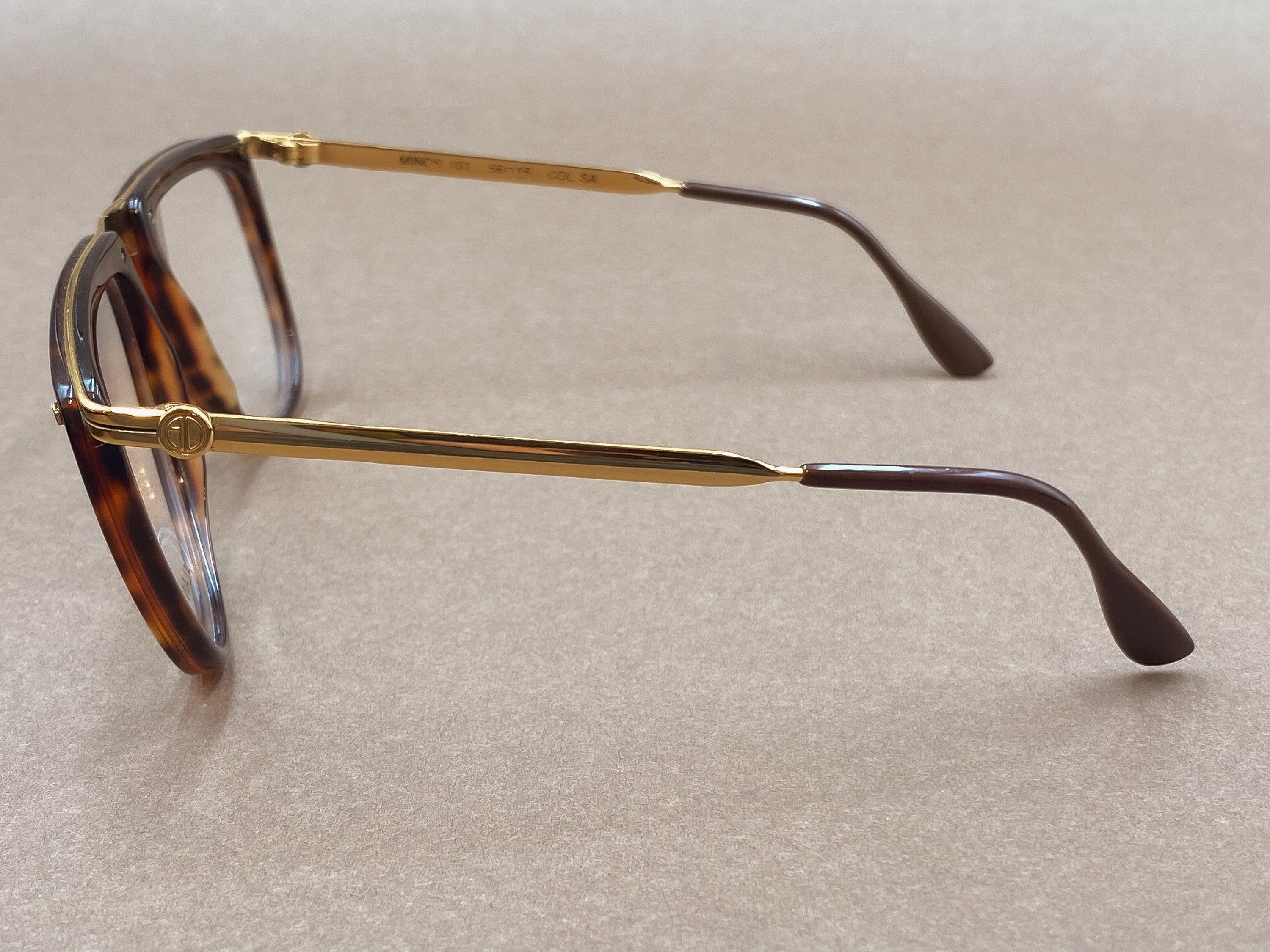Alain Delon Minos 101 80s vintage glasses