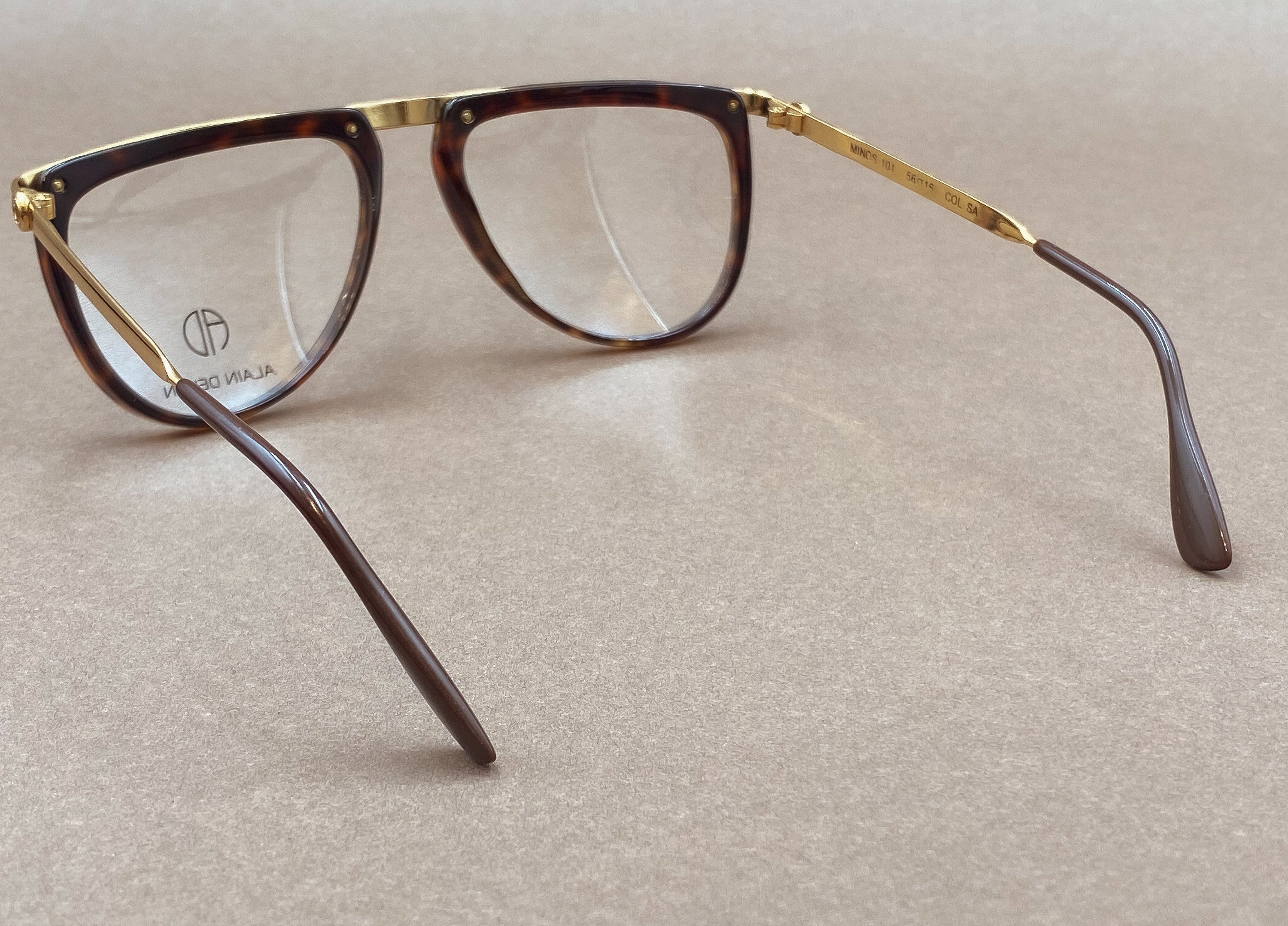 Alain Delon Minos 101 80s vintage glasses