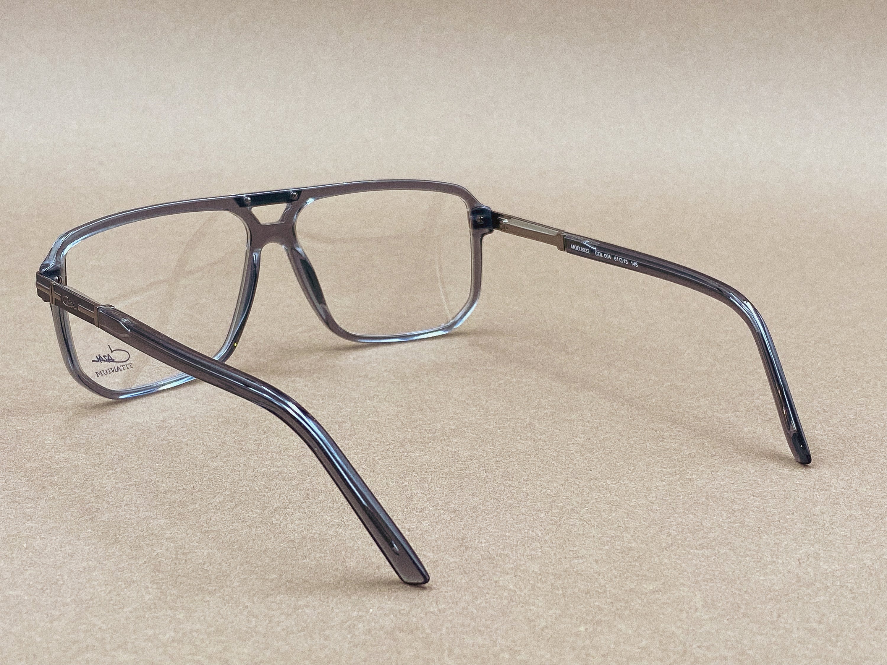 Cazal 6022 gray titanium glasses