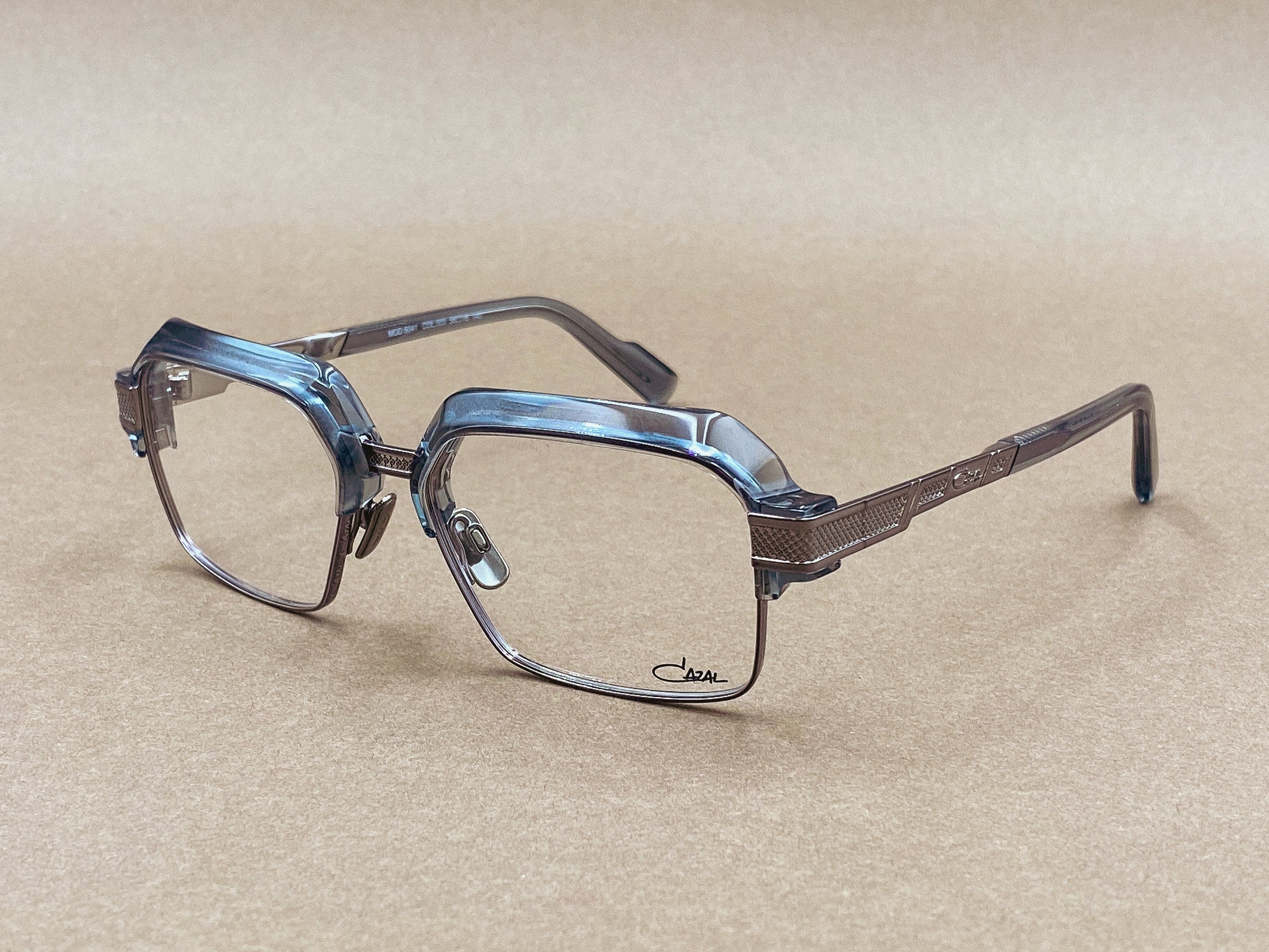 Cazal 6041 gray titanium glasses