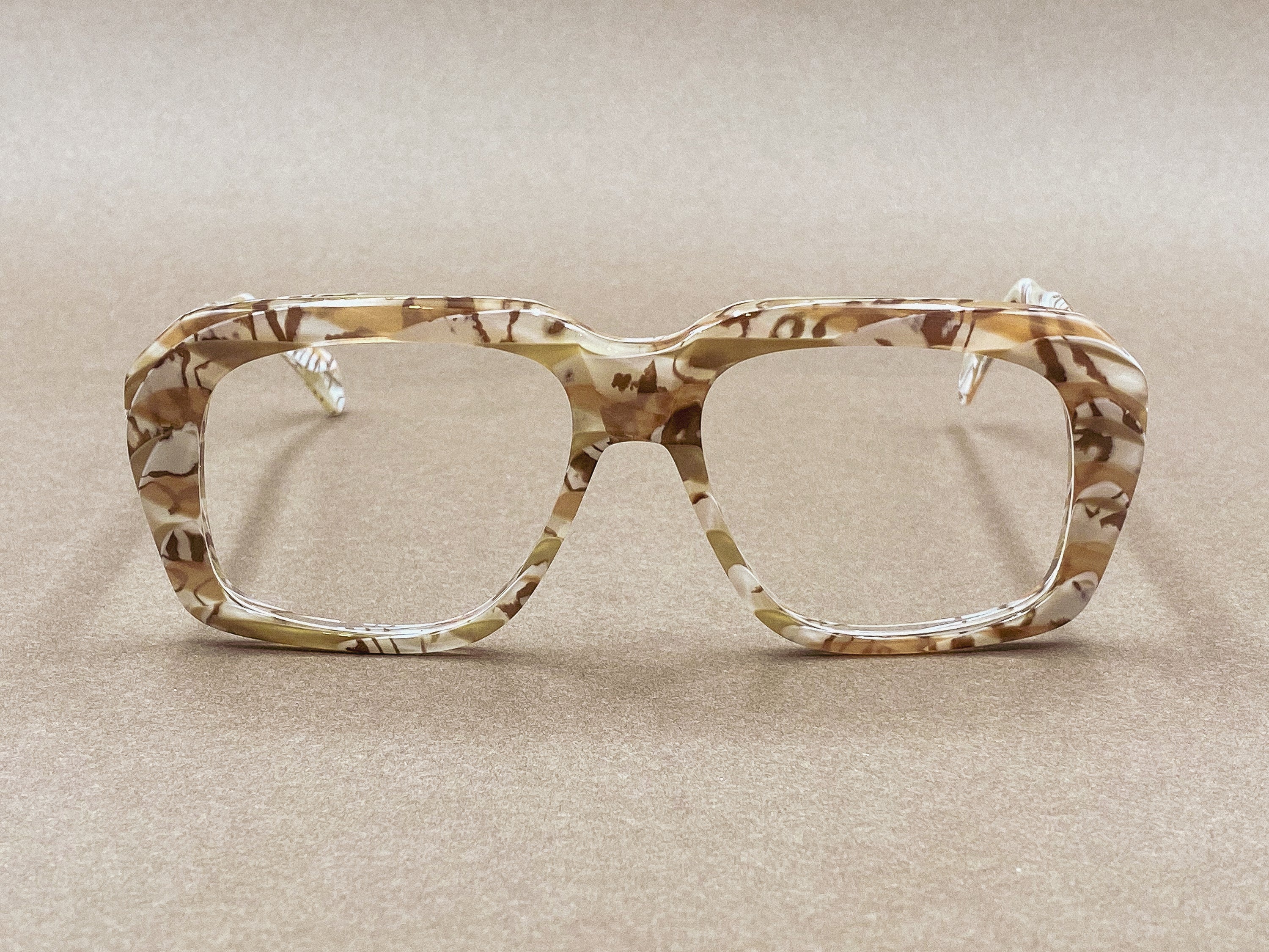Preciosa 940 Ultra Goliath I Limited Edition glasses - marbled caramel ivory