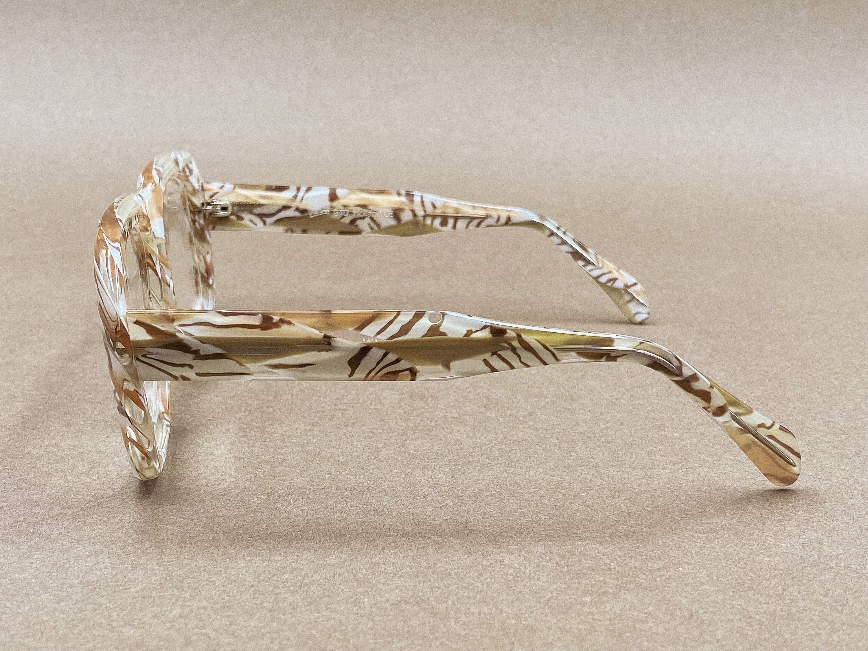 Preciosa 940 Ultra Goliath I Limited Edition glasses - marbled caramel ivory