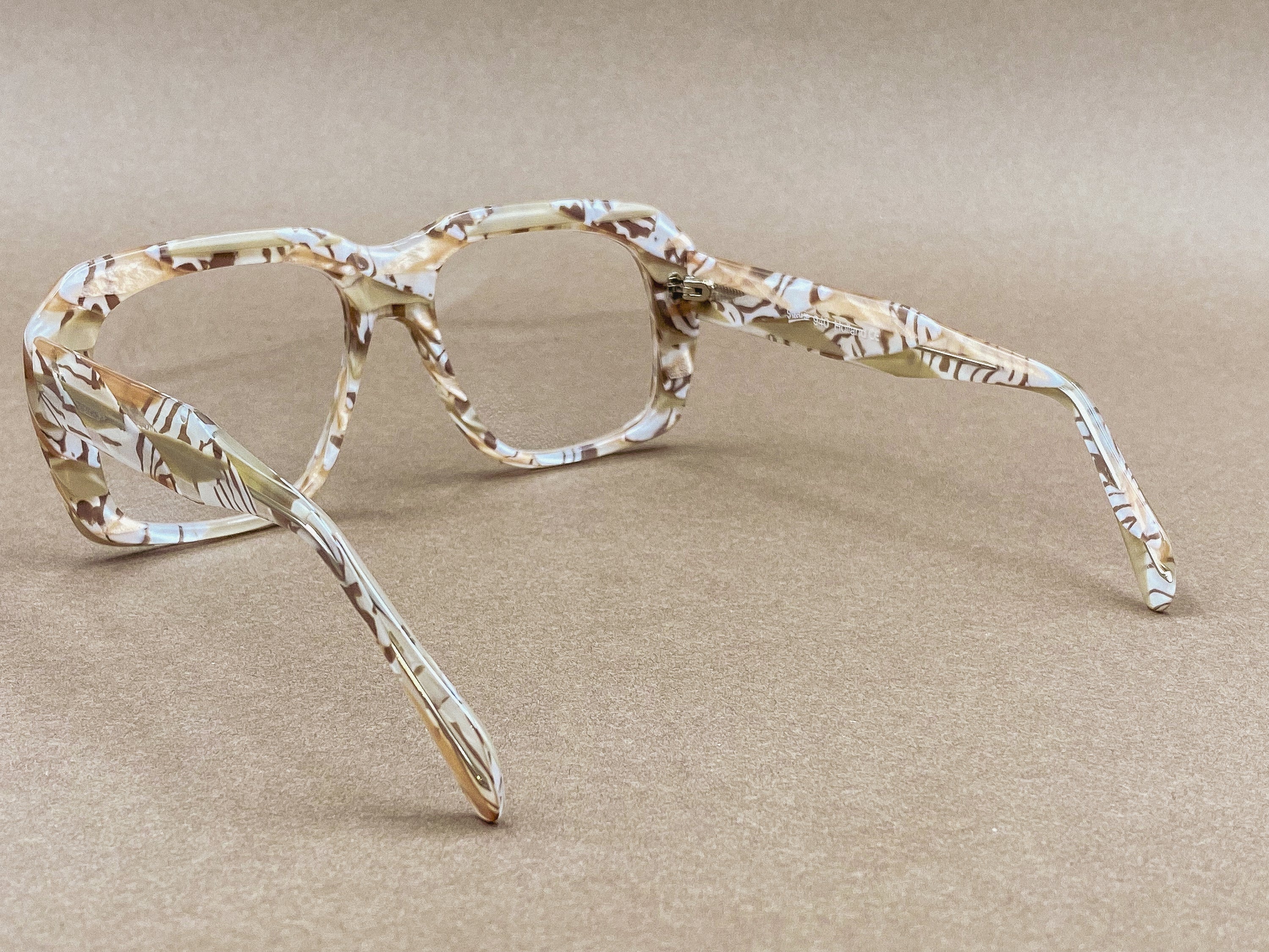 Preciosa 940 Ultra Goliath I Limited Edition glasses - marbled caramel ivory