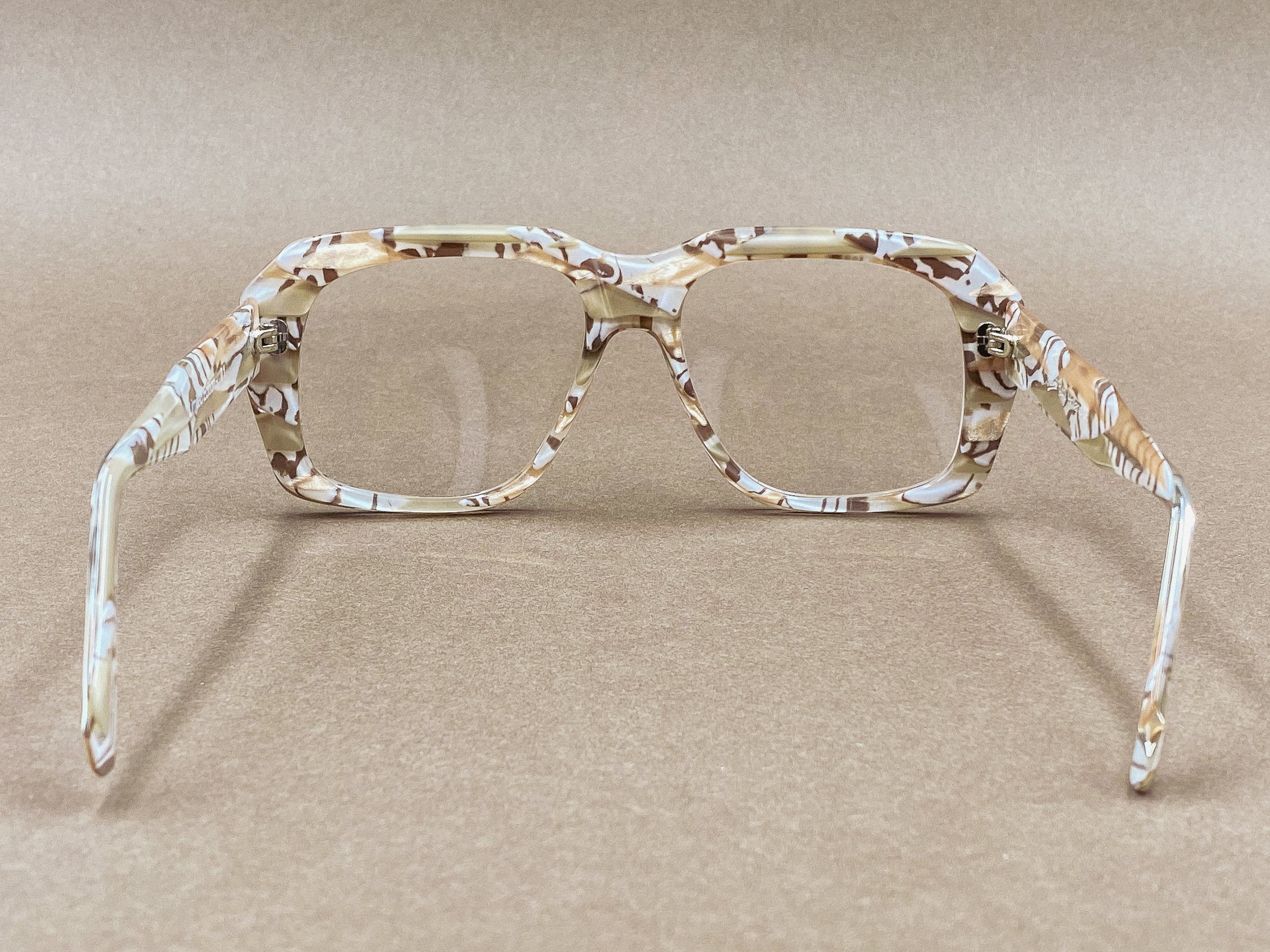 Preciosa 940 Ultra Goliath I Limited Edition glasses - marbled caramel ivory
