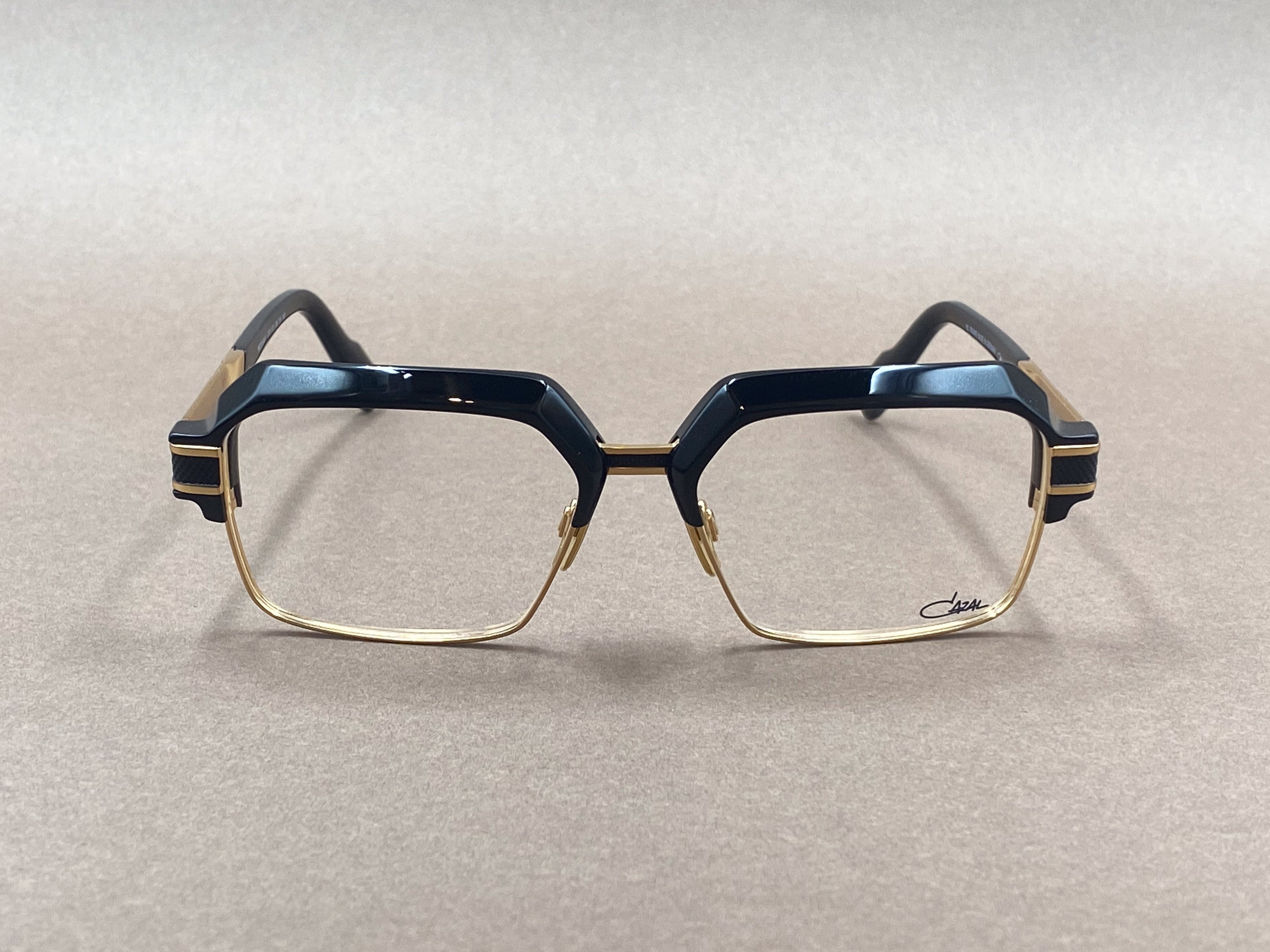 Cazal 6041 glasses - black and gold