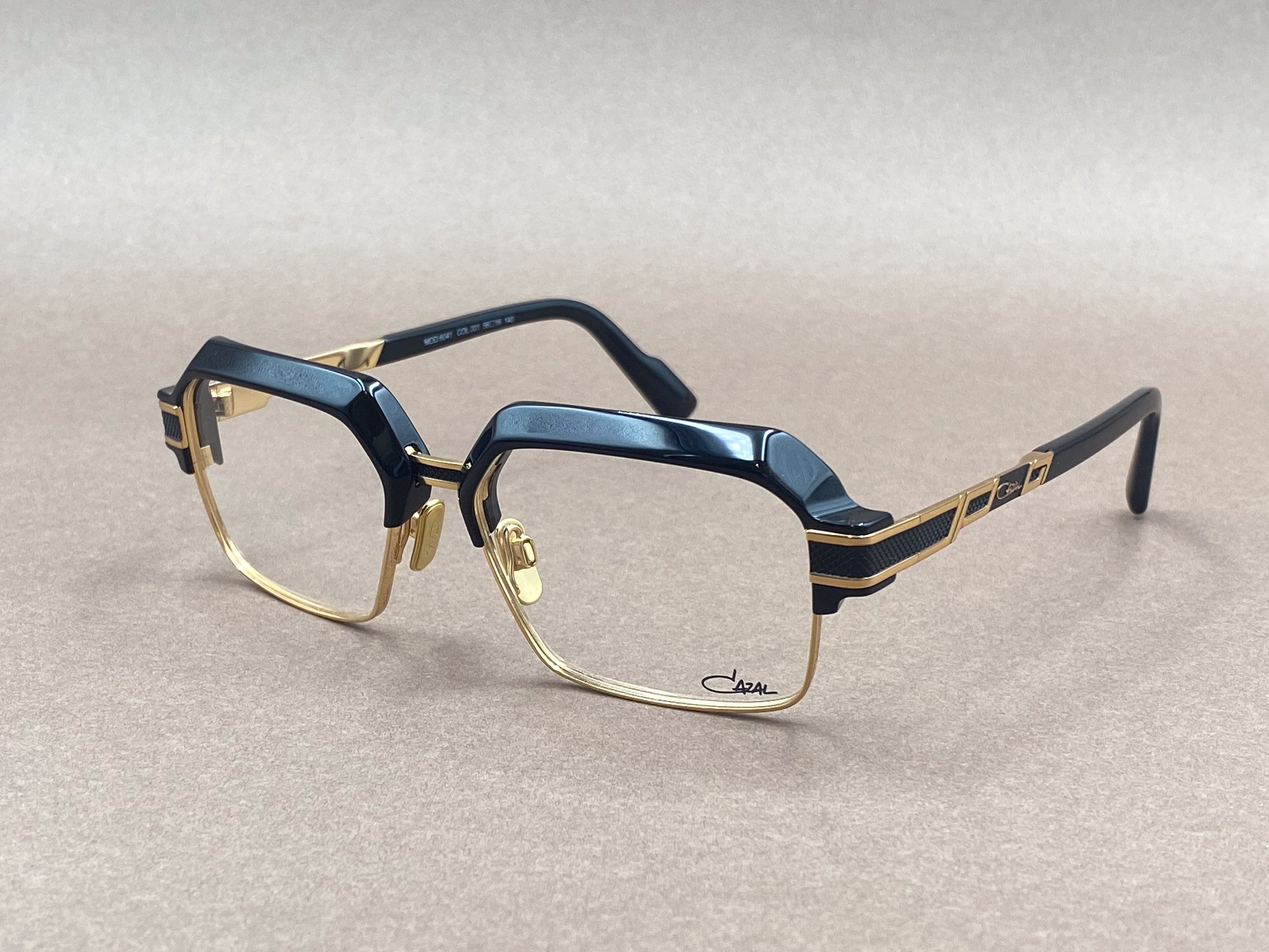 Cazal 6041 glasses - black and gold