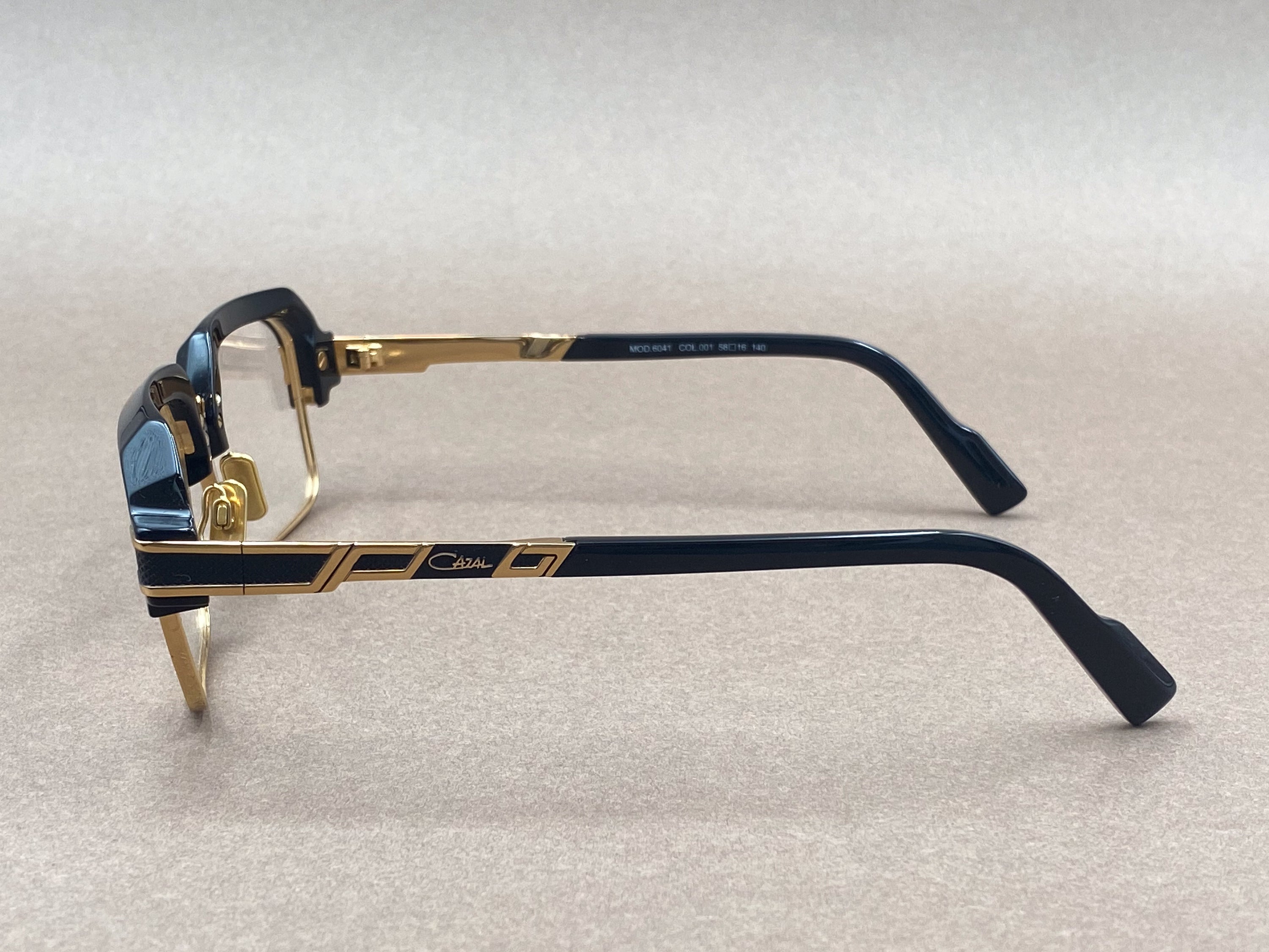 Cazal 6041 glasses - black and gold