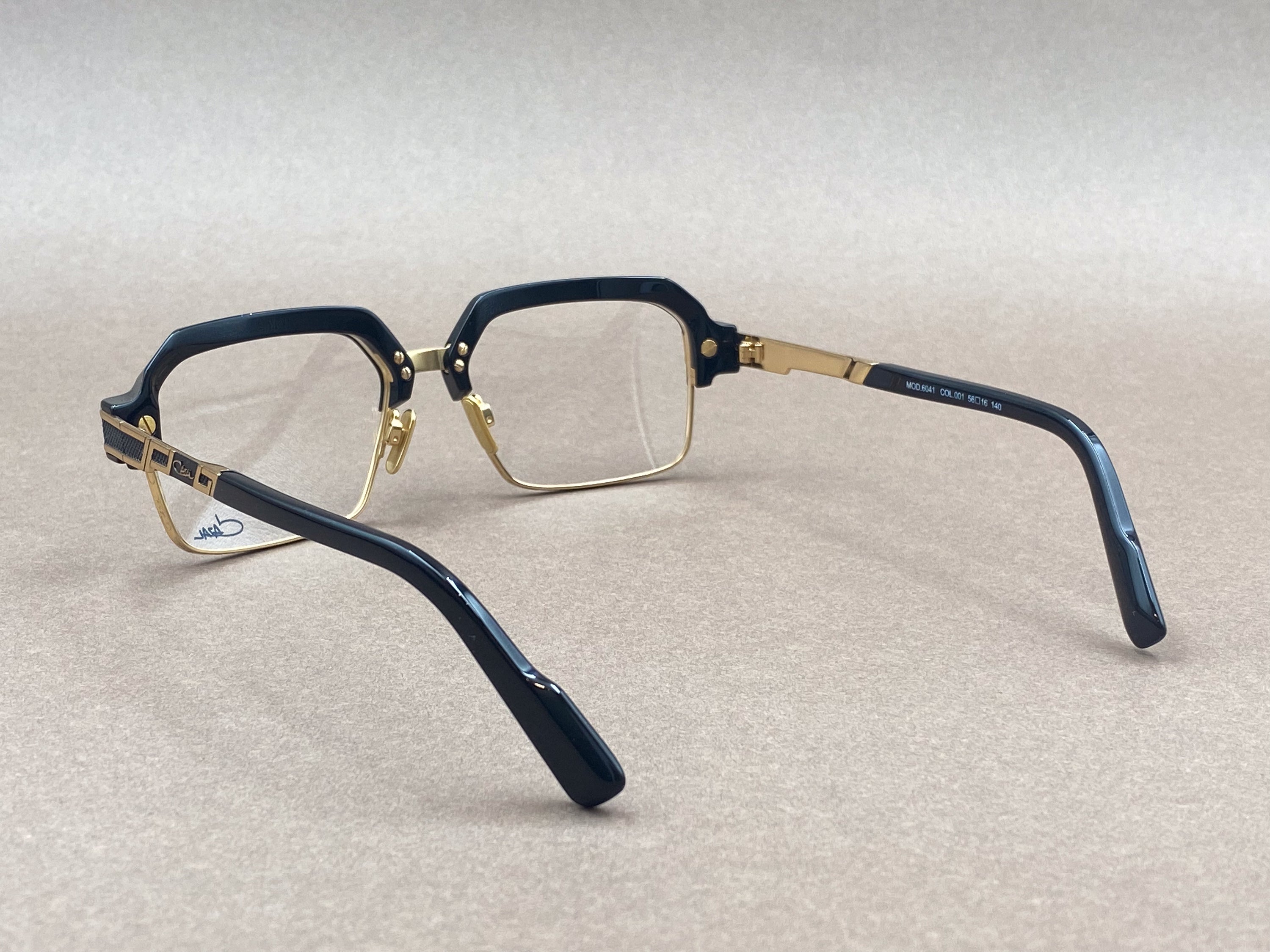 Cazal 6041 glasses - black and gold