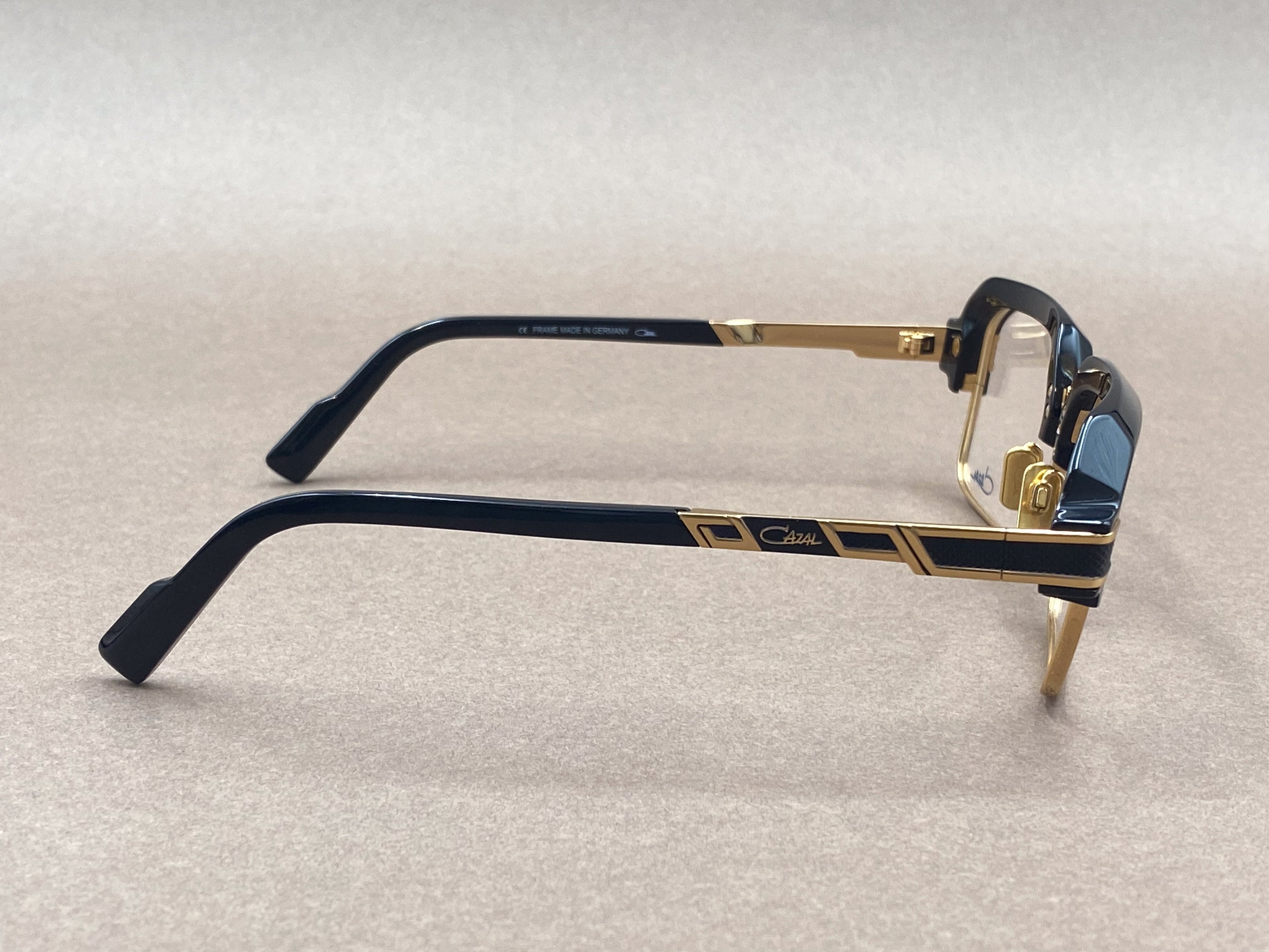 Cazal 6041 glasses - black and gold