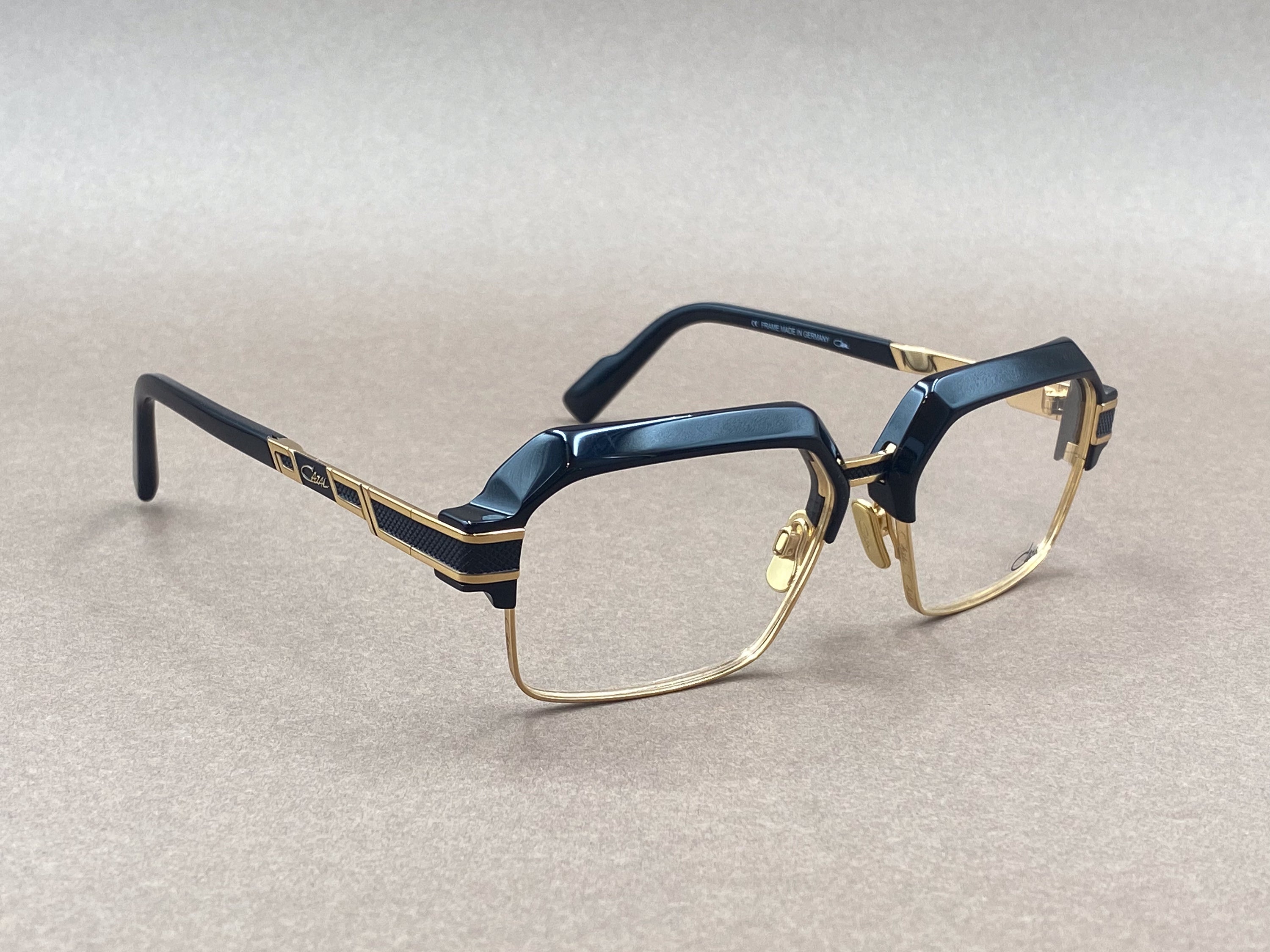 Cazal 6041 glasses - black and gold