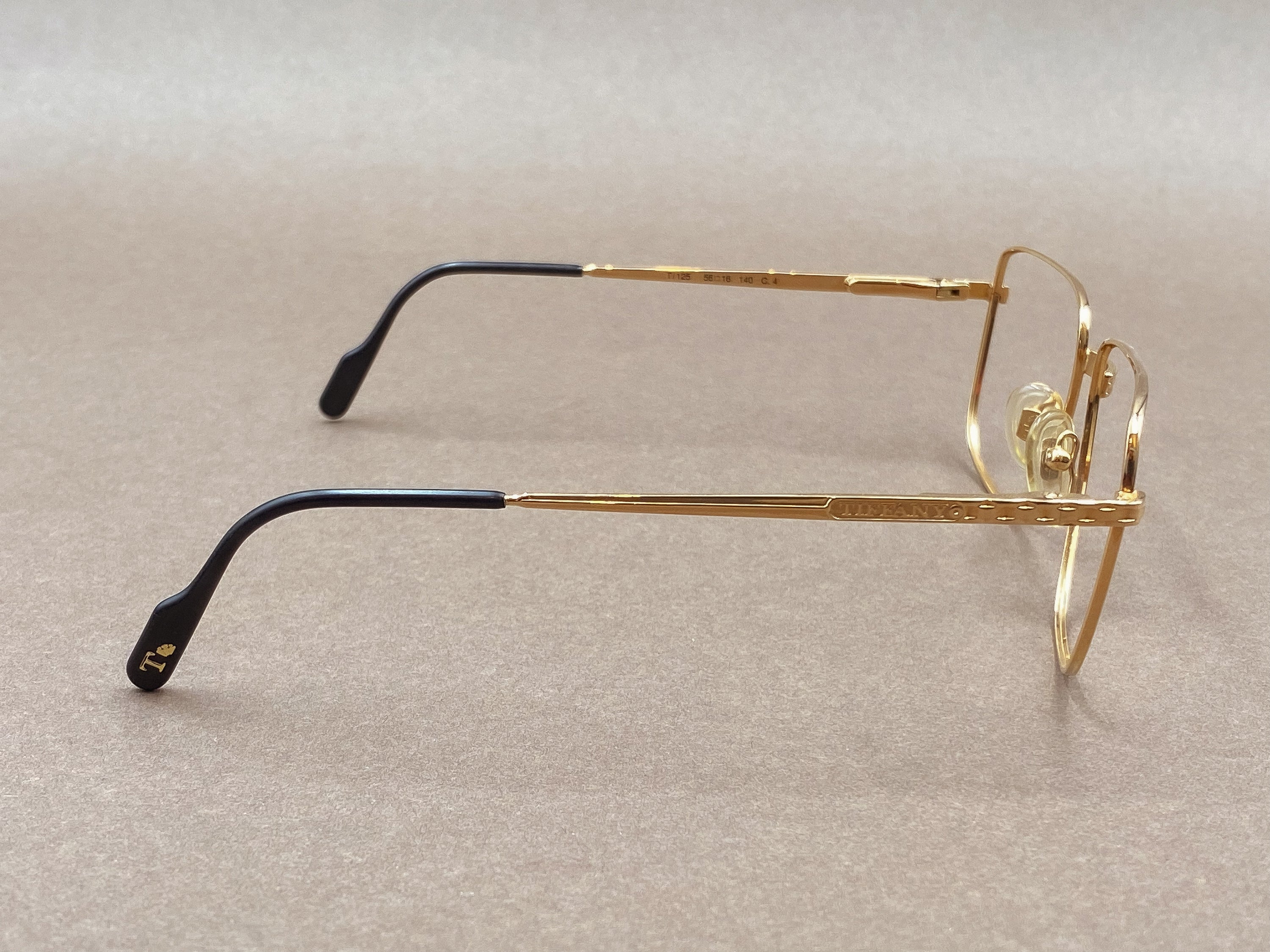 Tiffany T125 gold plated vintage glasses