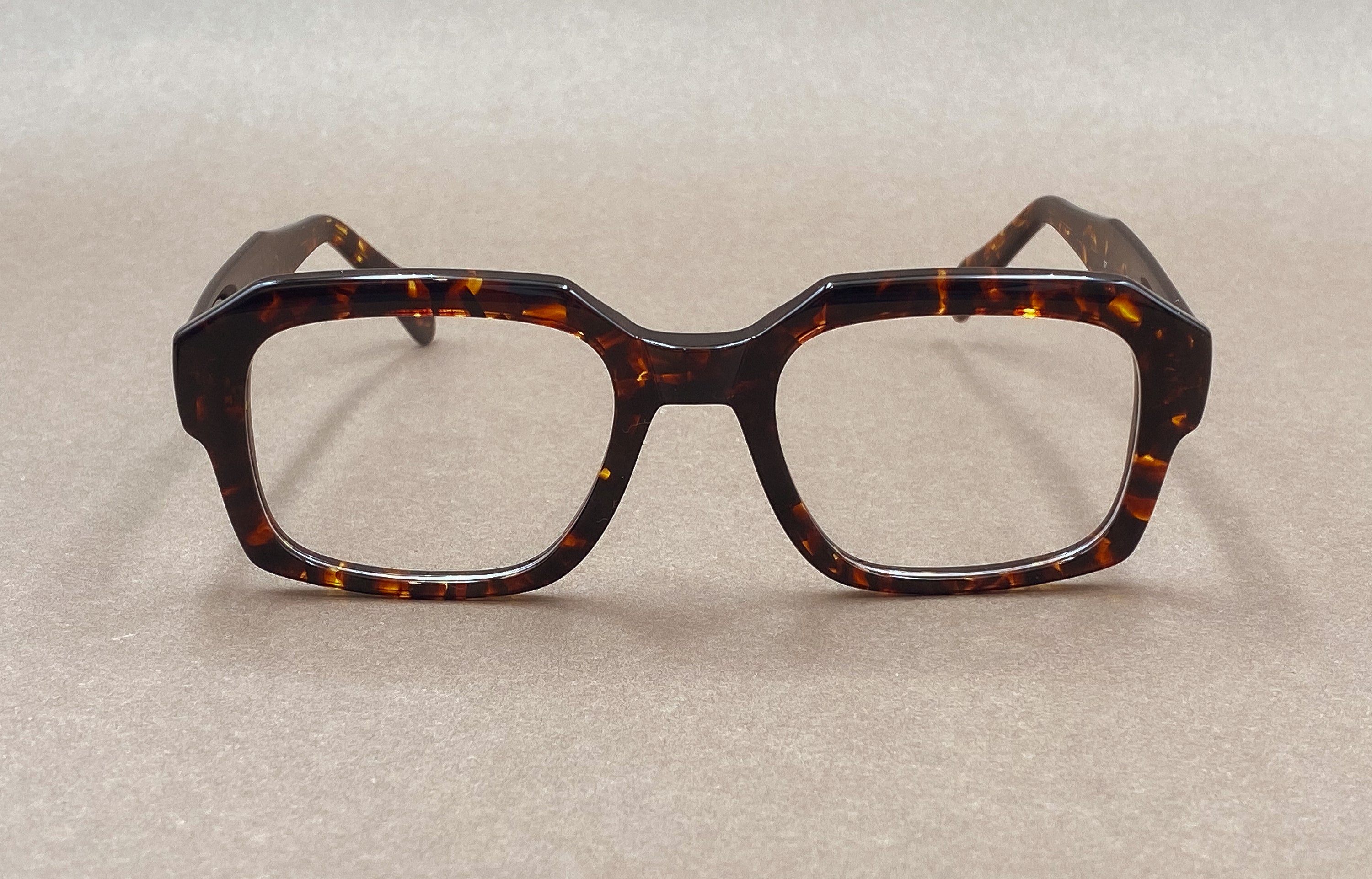 Preciosa 931 handmade glasses - brown tortoise