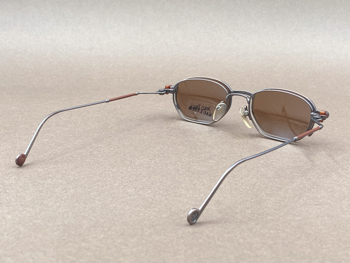 Jean Paul Gaultier 55-8107 90s clip on sunglasses