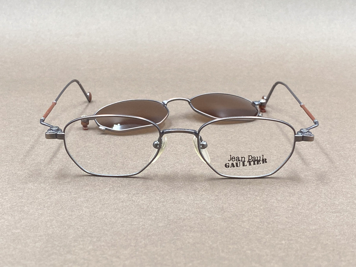 Jean Paul Gaultier 55-8107 90s clip on sunglasses