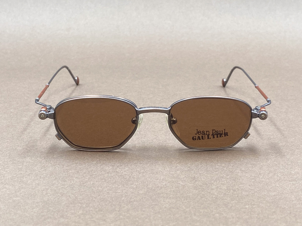 Jean Paul Gaultier 55-8107 90s clip on sunglasses