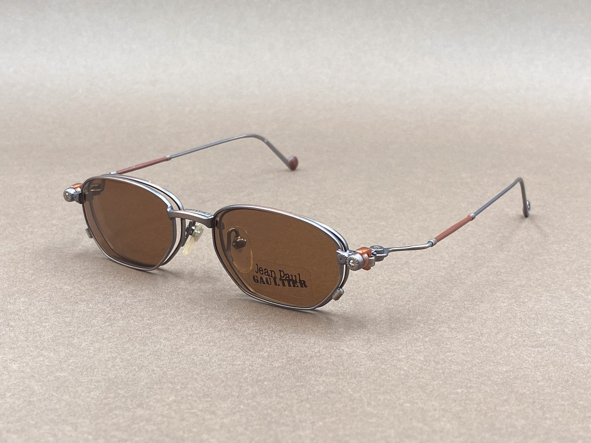 Jean Paul Gaultier 55-8107 90s clip on sunglasses