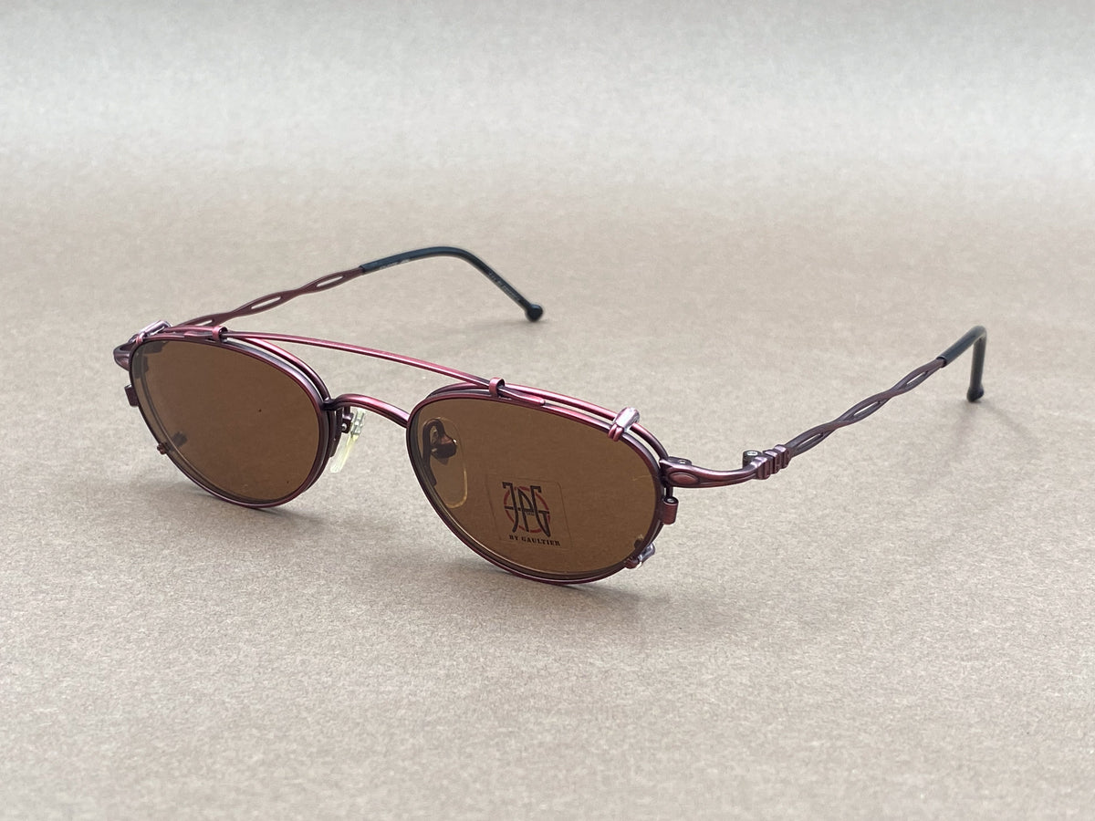 Jean Paul Gaultier 57-0006 90s clip on sunglasses
