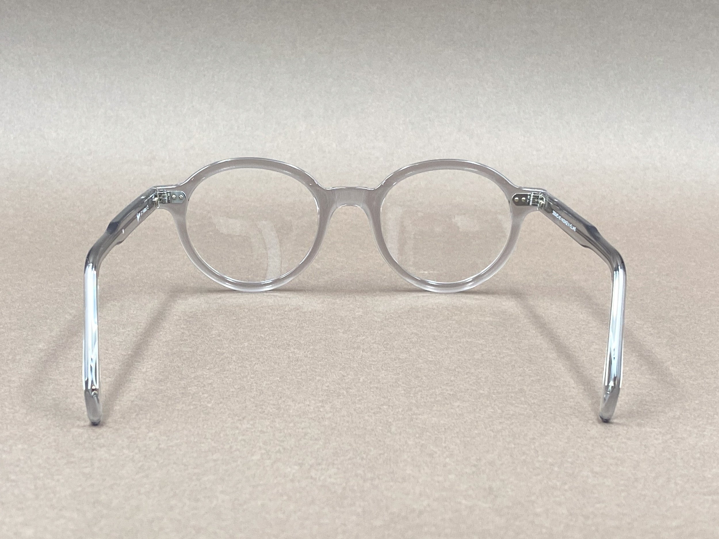 Preciosa 611 handmade glasses - clear gray