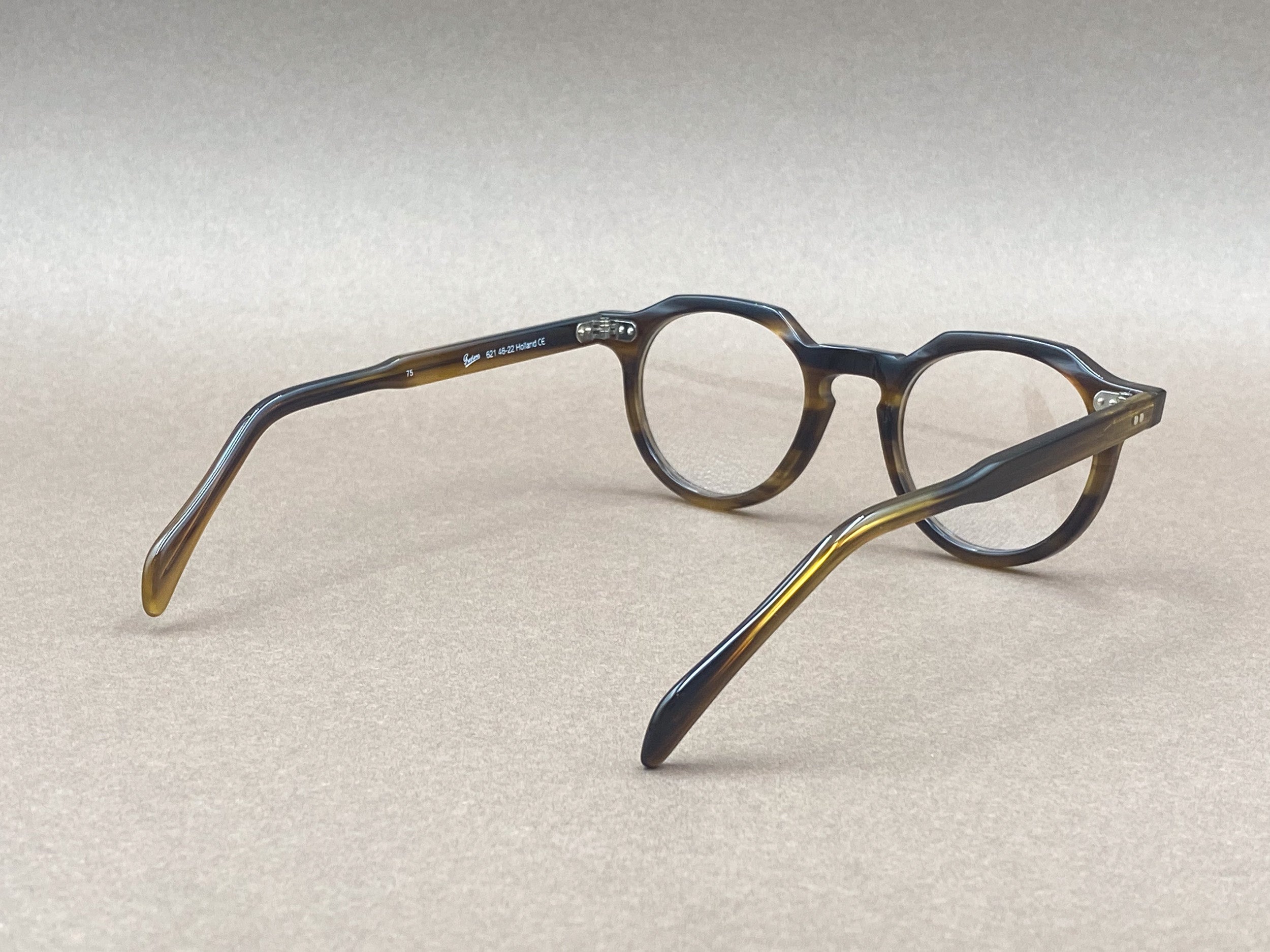 Preciosa 621 handmade glasses - smoky brown
