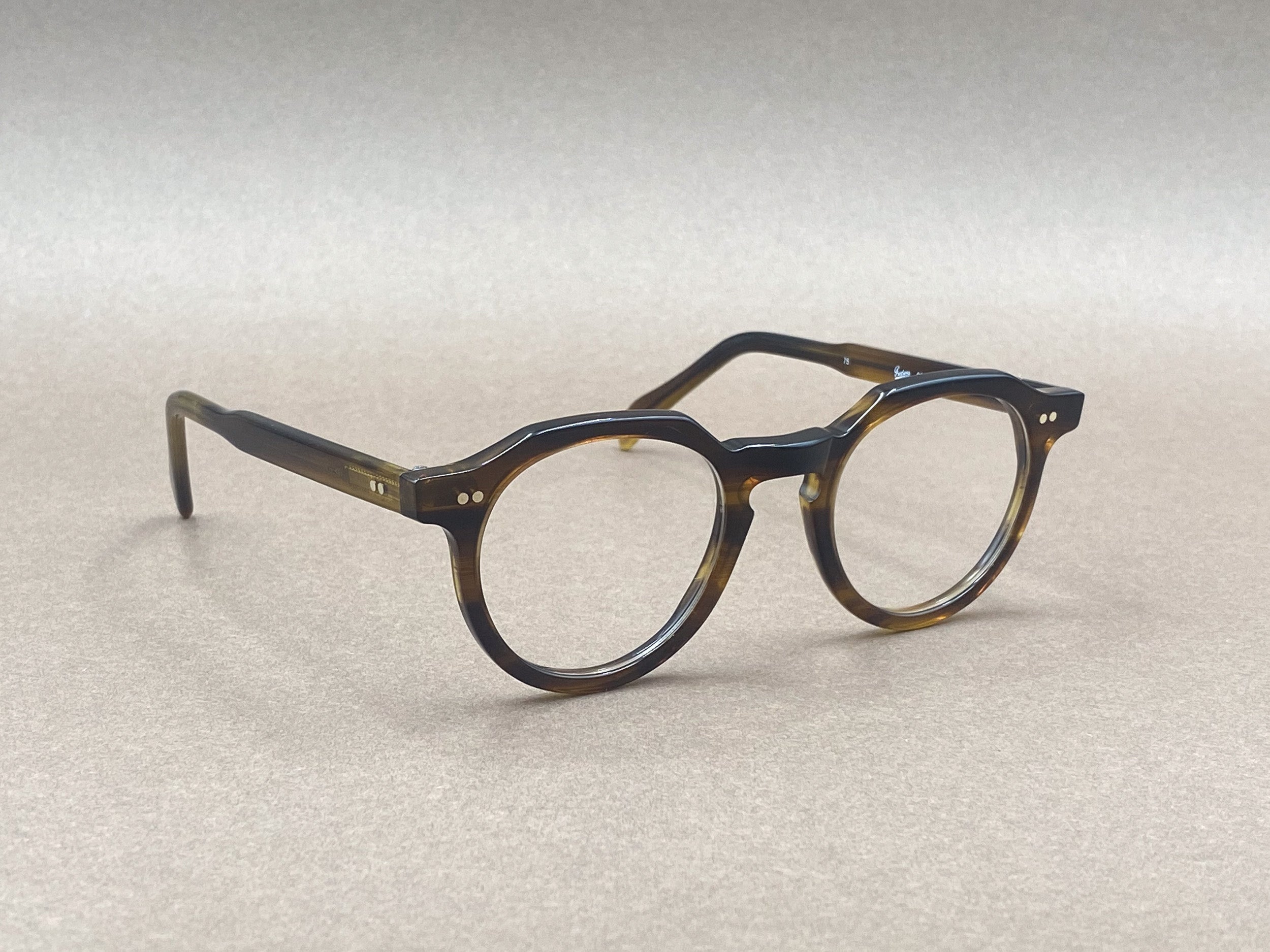 Preciosa 621 handmade glasses - smoky brown