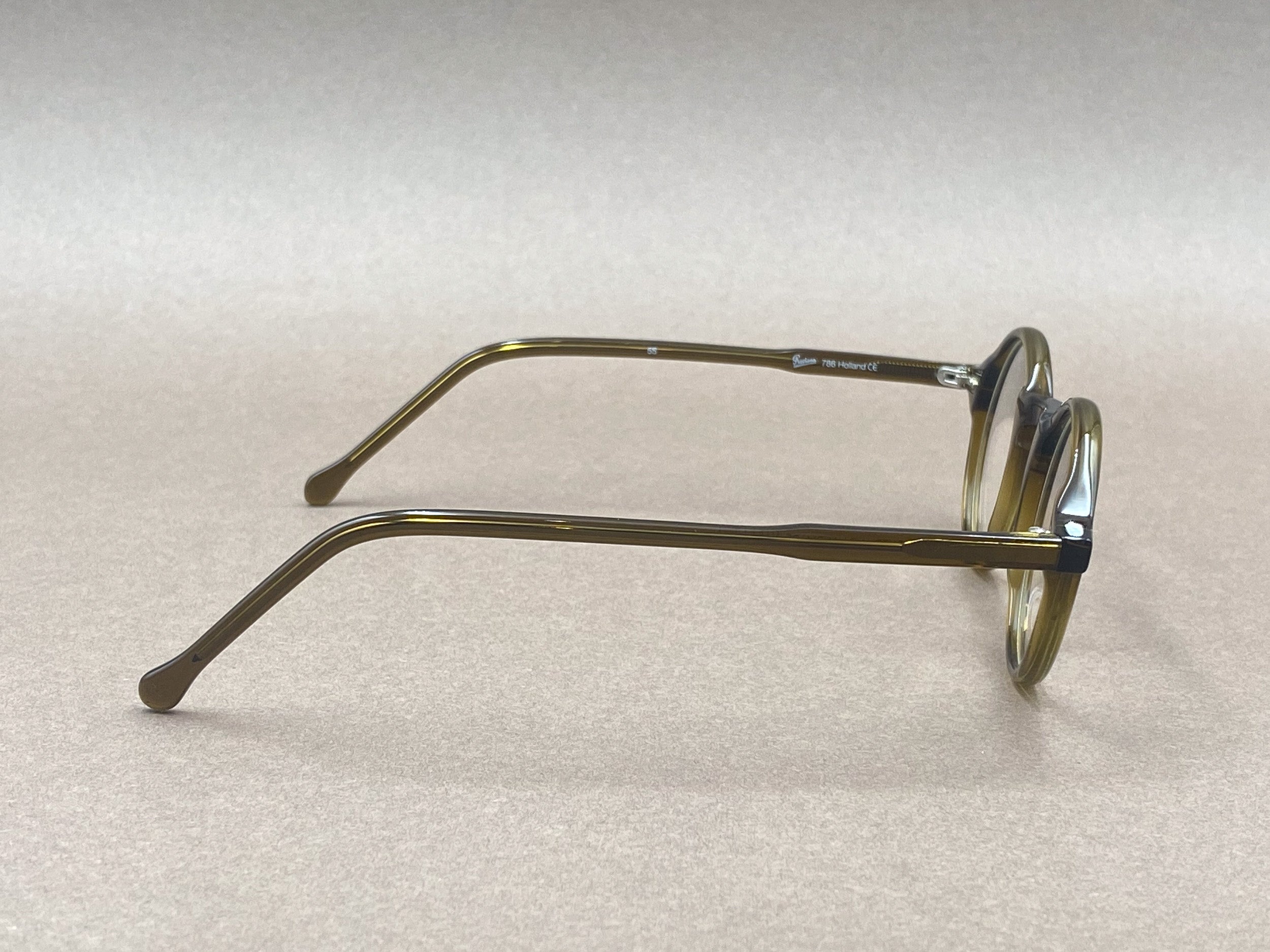 Preciosa 786 handmade glasses - dark olive green