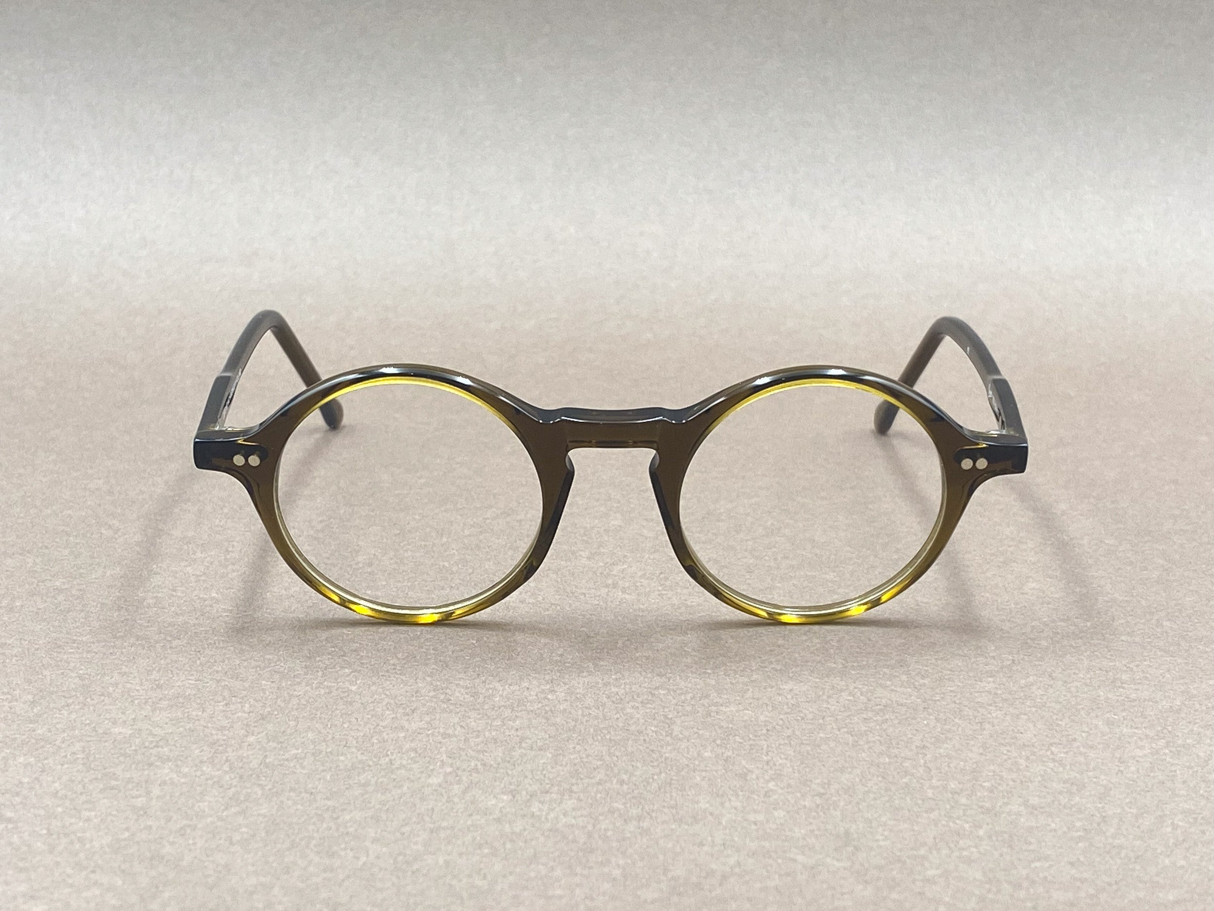 Preciosa 786 handmade glasses - dark olive green