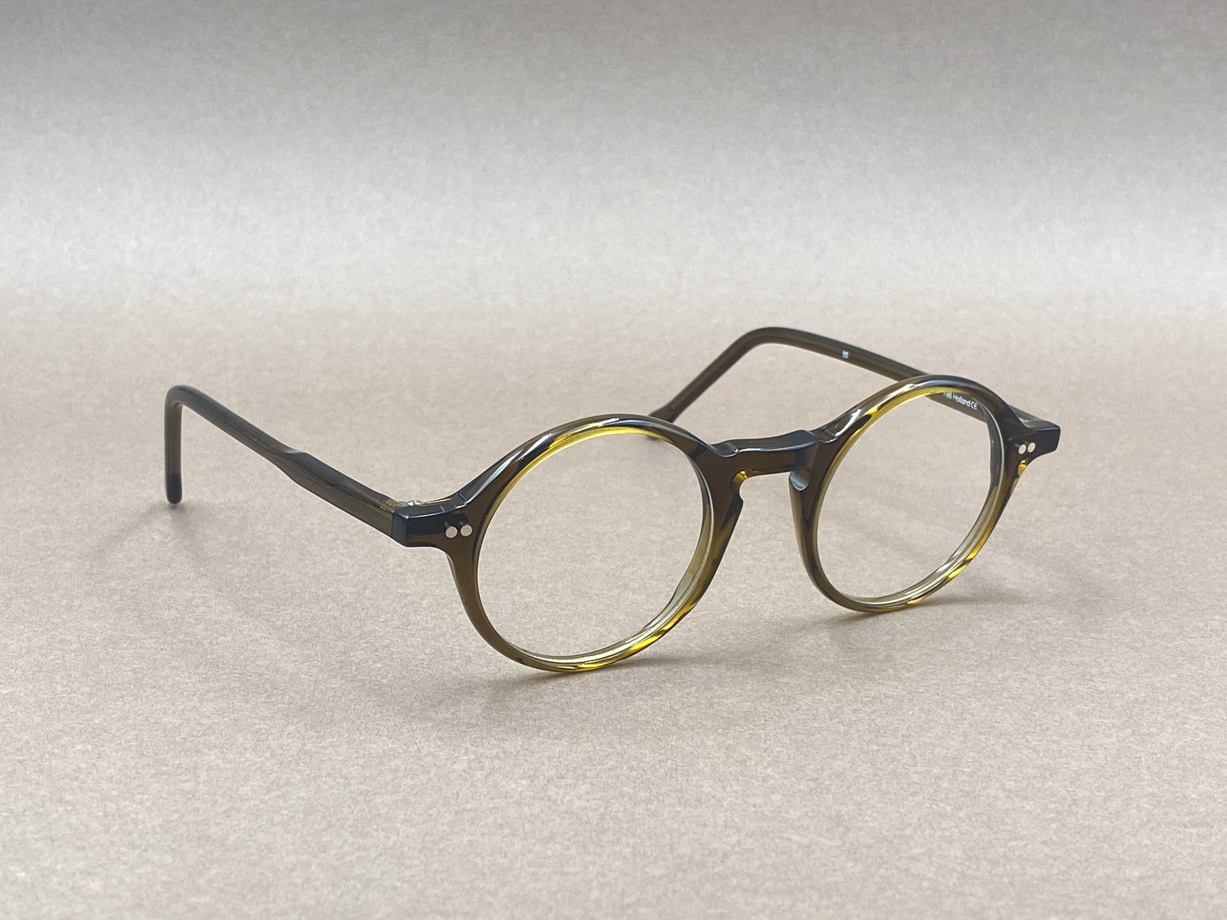 Preciosa 786 handmade glasses - dark olive green