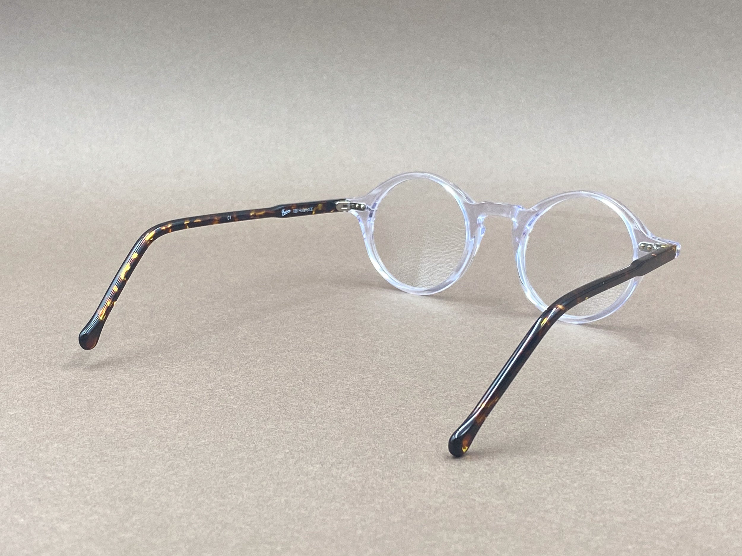 Preciosa 786 handmade glasses - clear and havana