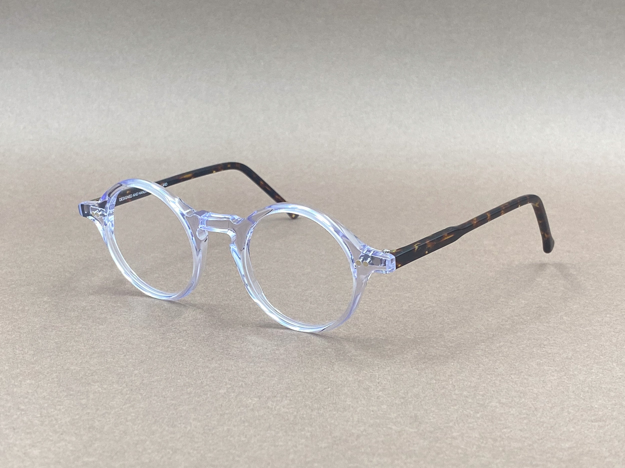 Preciosa 786 handmade glasses - clear and havana