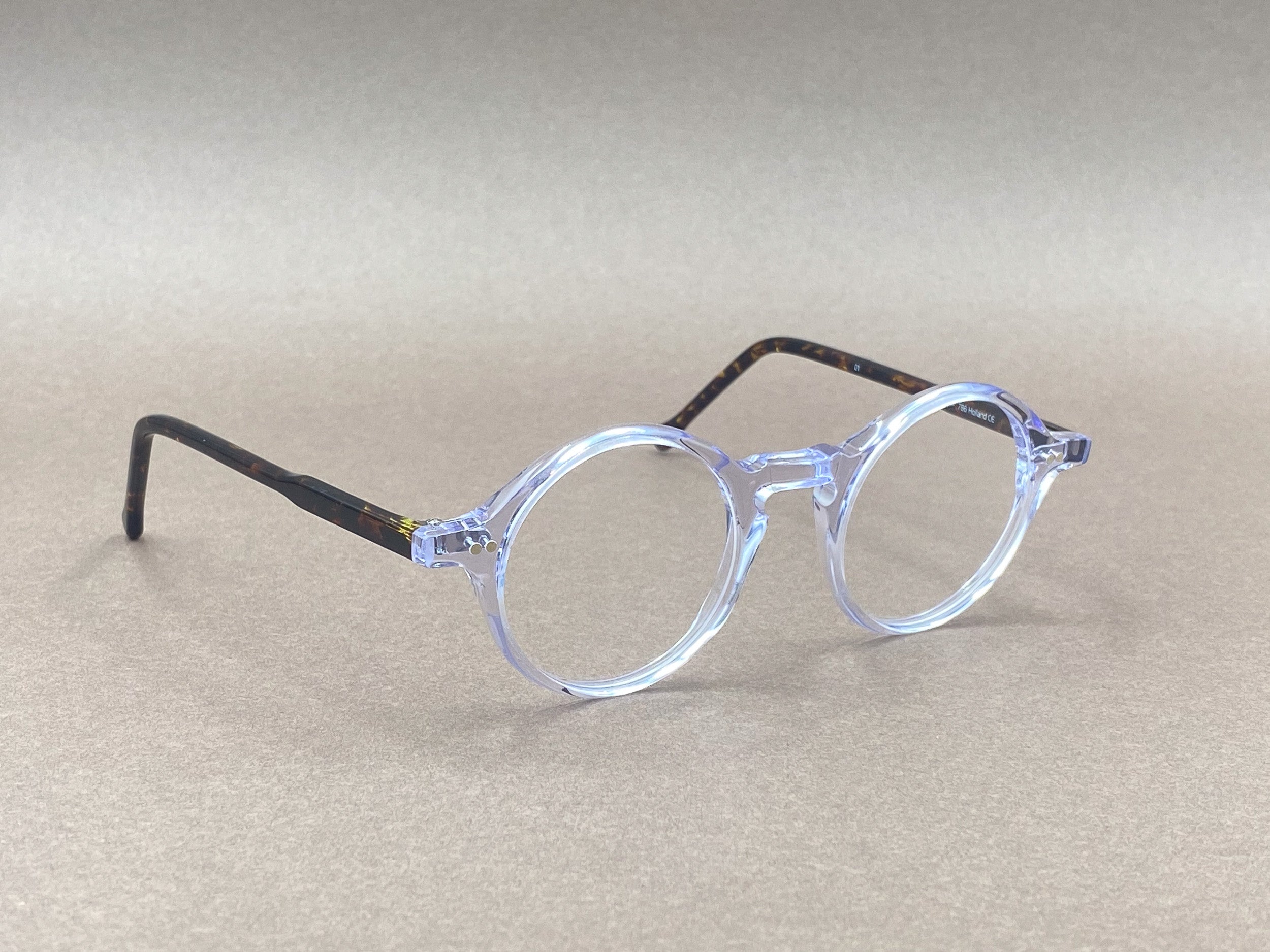 Preciosa 786 handmade glasses - clear and havana