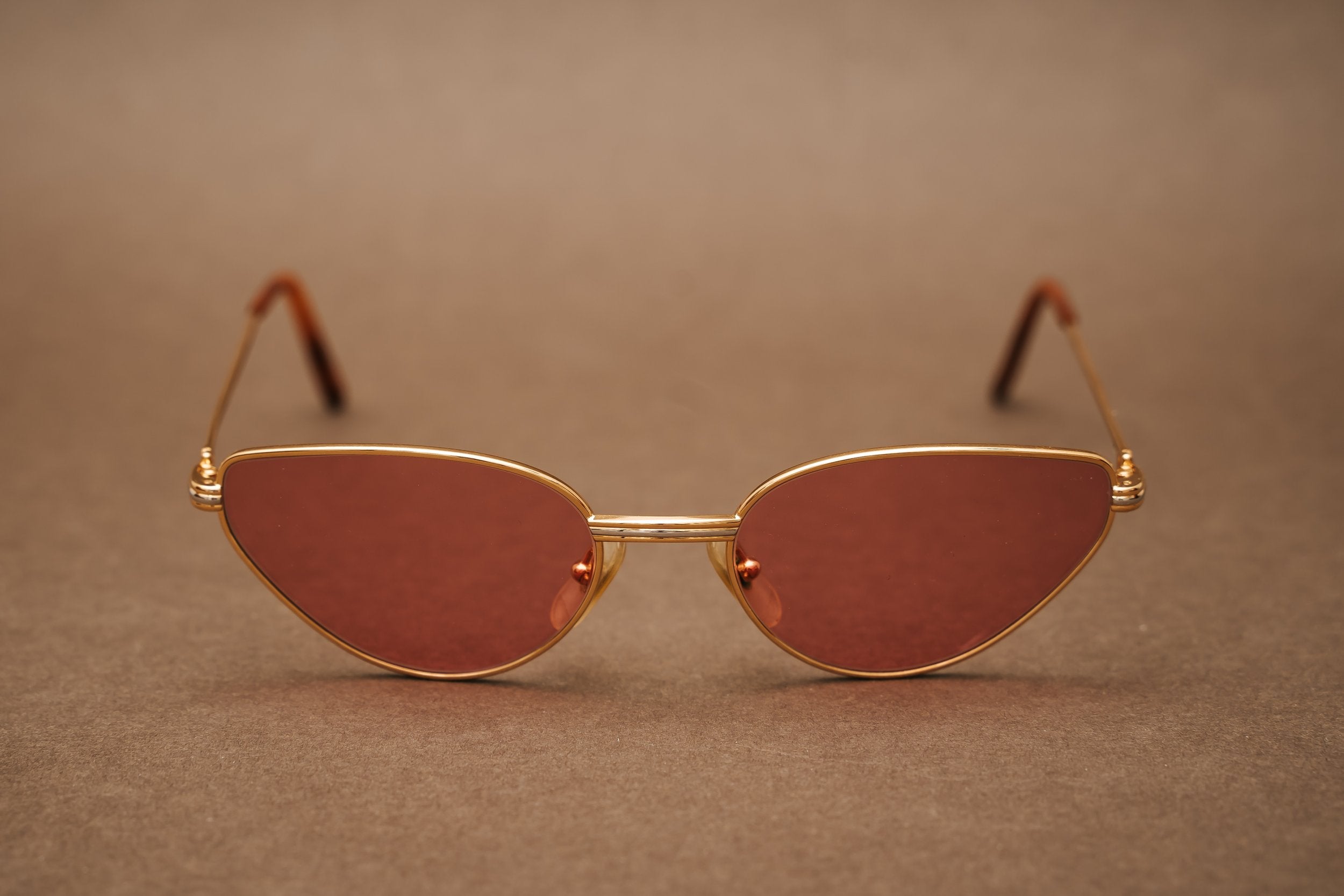 Cartier Rivoli Vendome cat-eye gold-plated vintage sunglasses